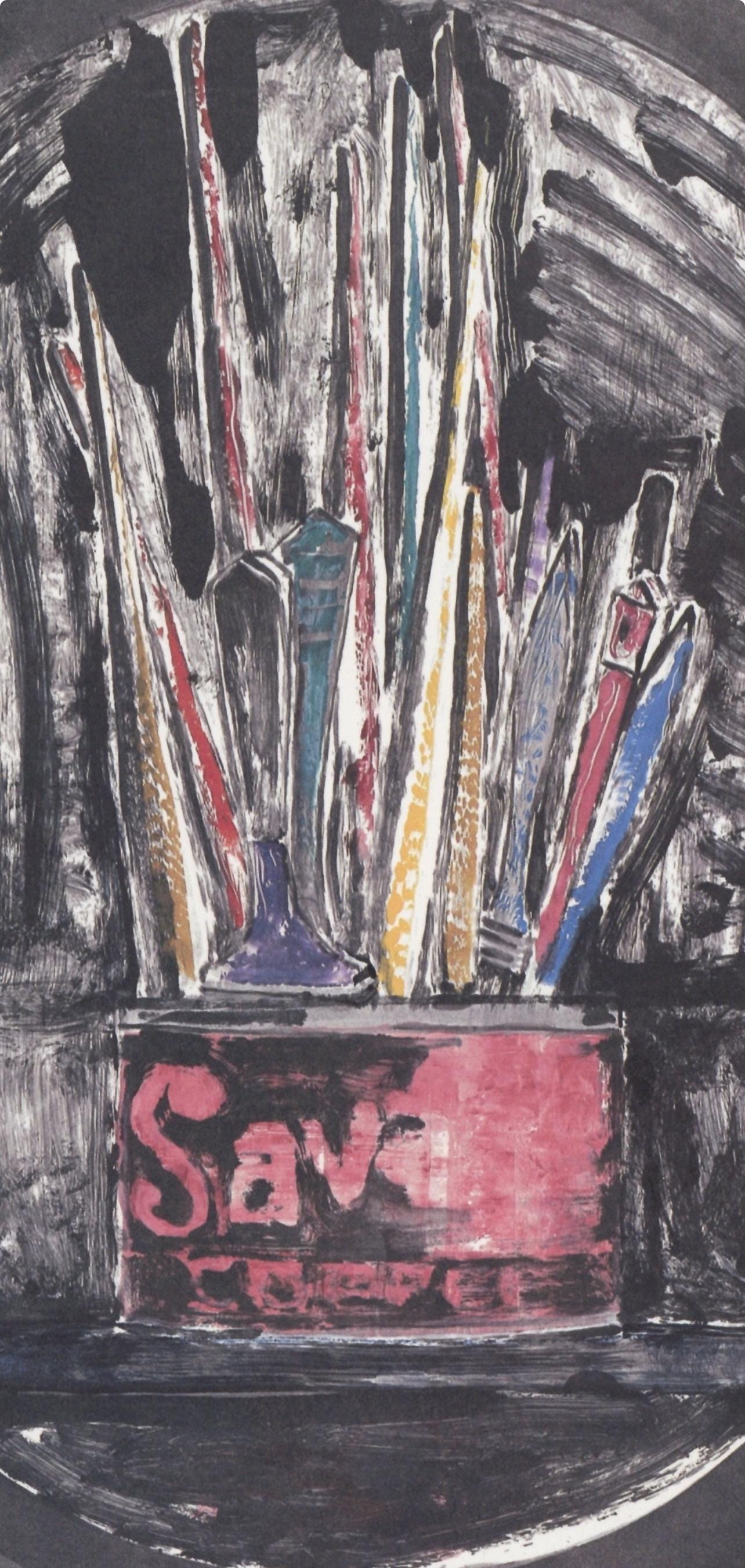 Jasper Johns, Composition, Jasper Johns, 17 Monotypes, Limited Edition Héliogravure