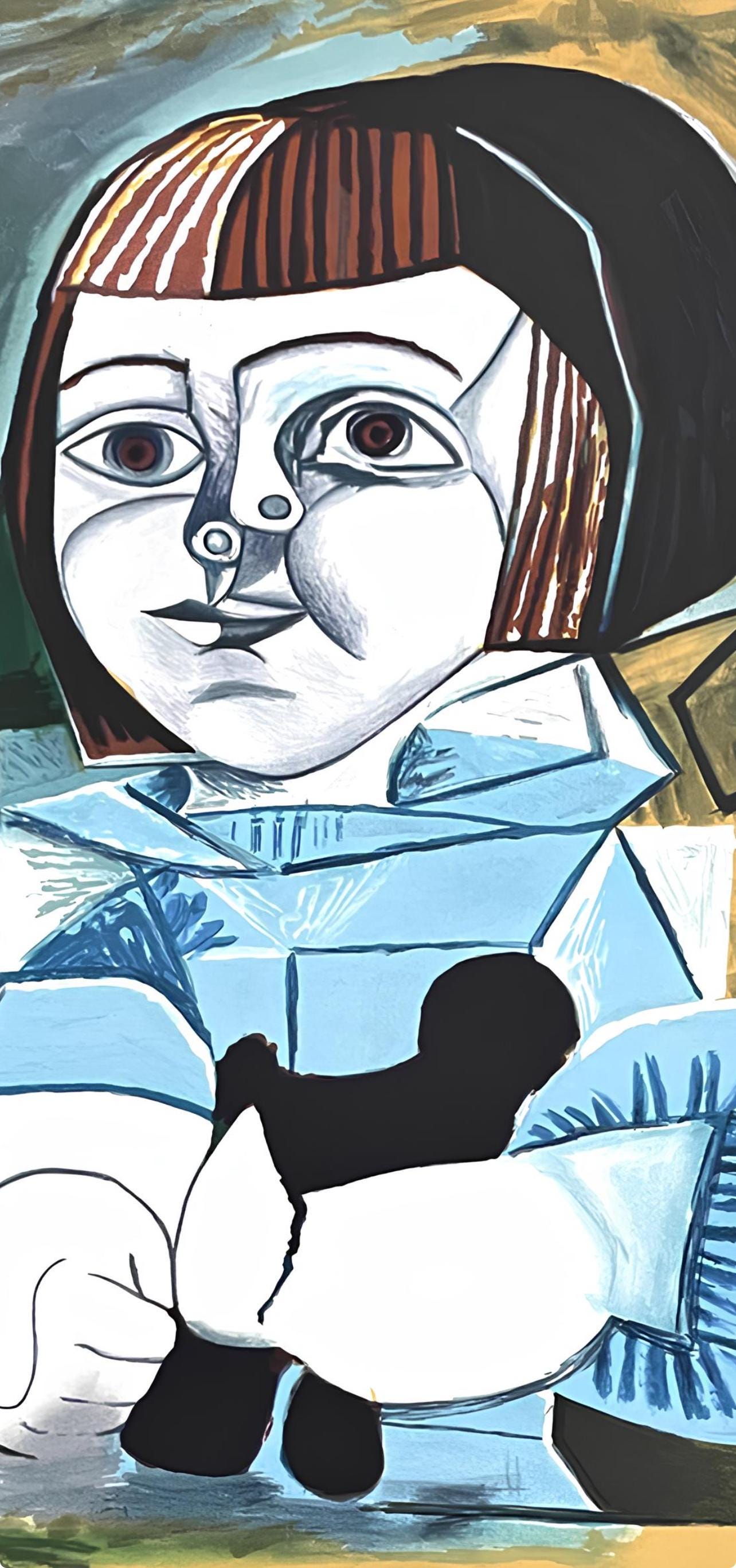 Pablo Picasso, Paloma en Bleu, Marina Picasso Collection, Official Limited Edition Lithograph