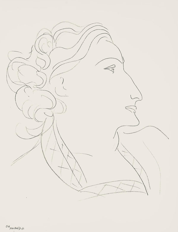 Henri Matisse, Série O, var. 16 (Duthuit 9), Henri Matisse, Dessins, Thèmes et variations, Limited Edition Lithograph