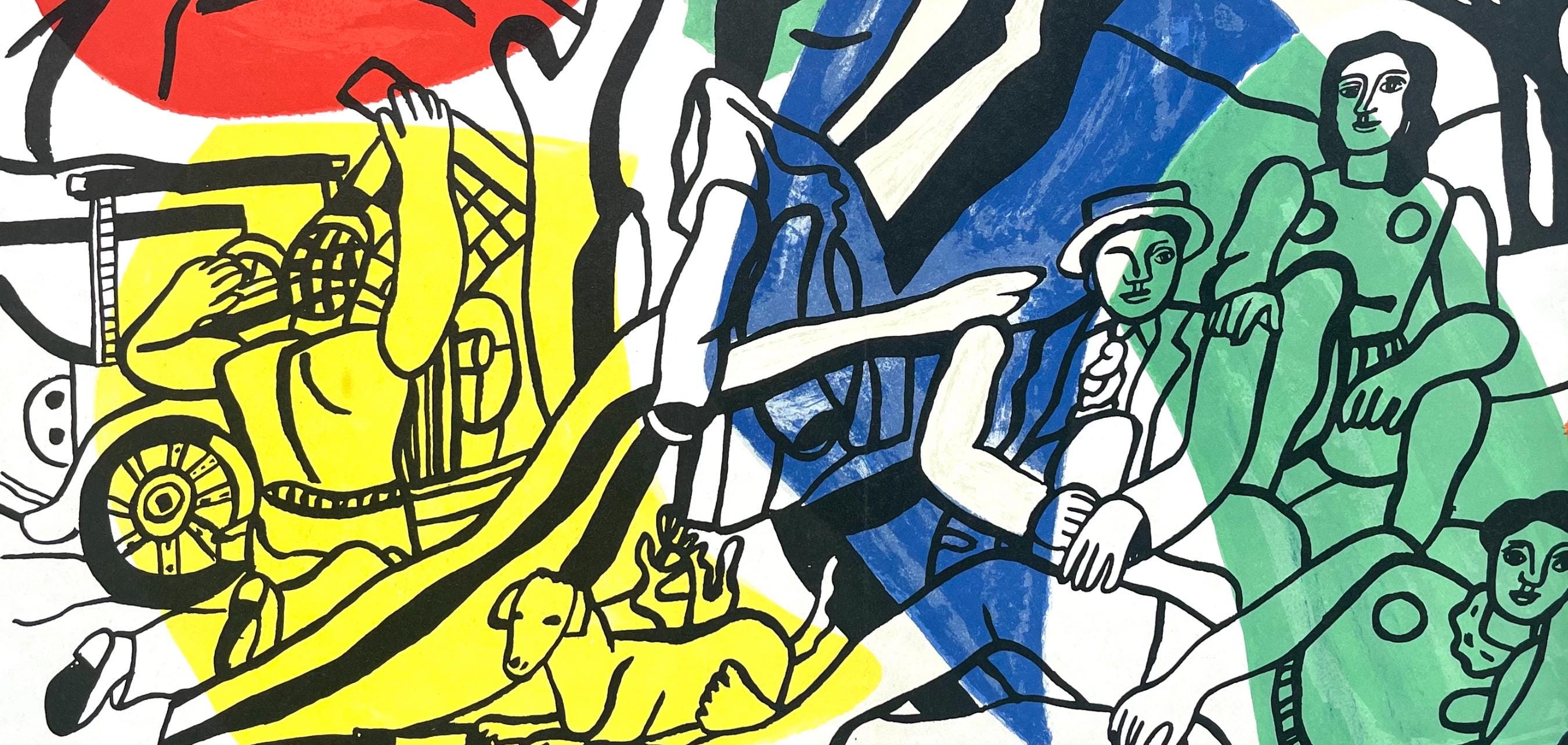 Fernand Léger, La partie de campagne, Derrière le miroir, Limited Edition Lithograph