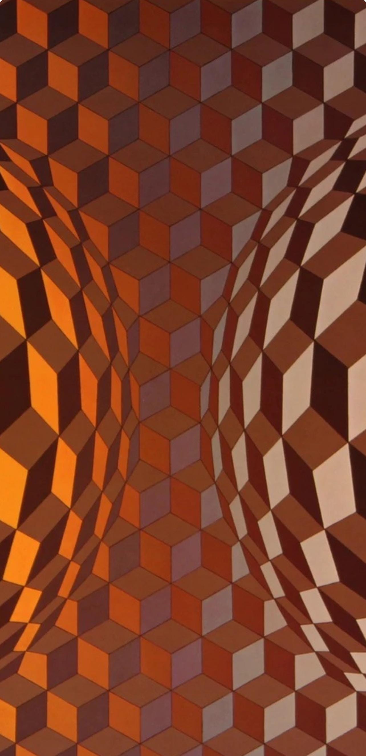 Victor Vasarely, Composition, CTA 102, Limited Edition Héliogravure