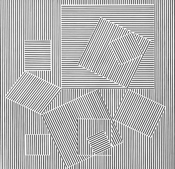 Victor Vasarely, Composition, Ondulatoires, Limited Edition Héliogravure