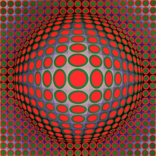 Victor Vasarely, Composition, Vega, Limited Edition Héliogravure