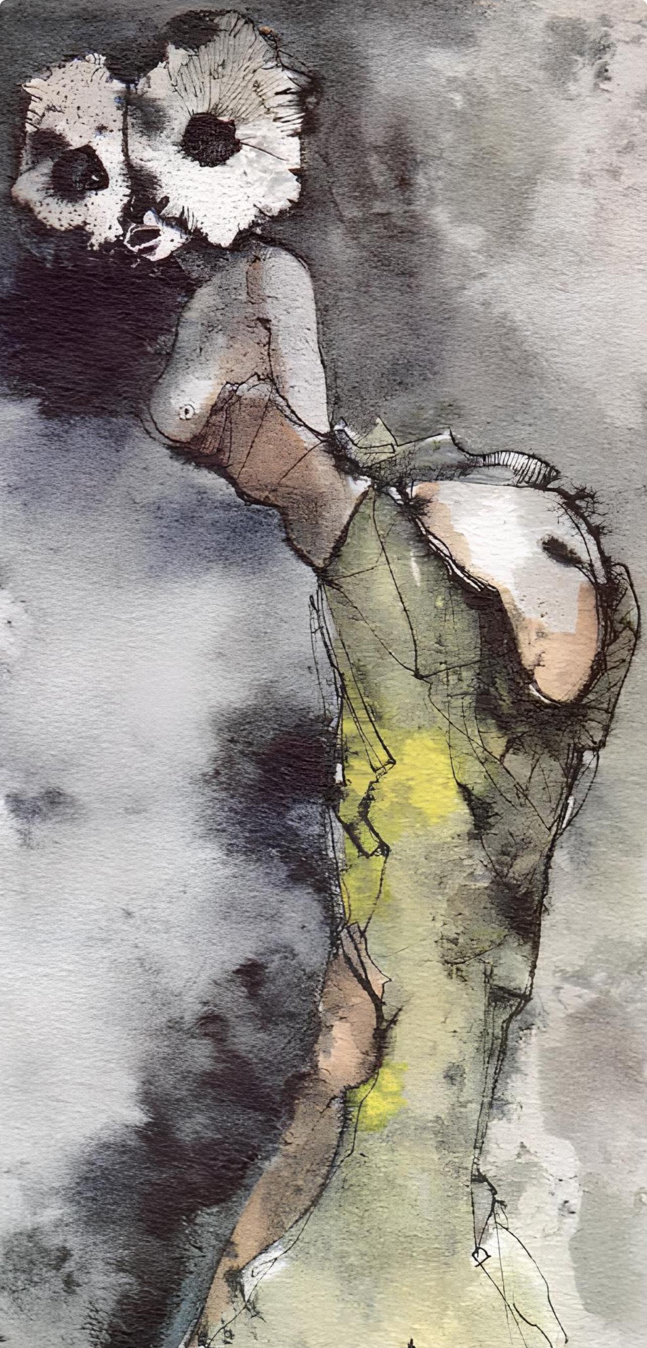 Léonor Fini, Composition, Histoire d'O, Limited Edition Lithograph
