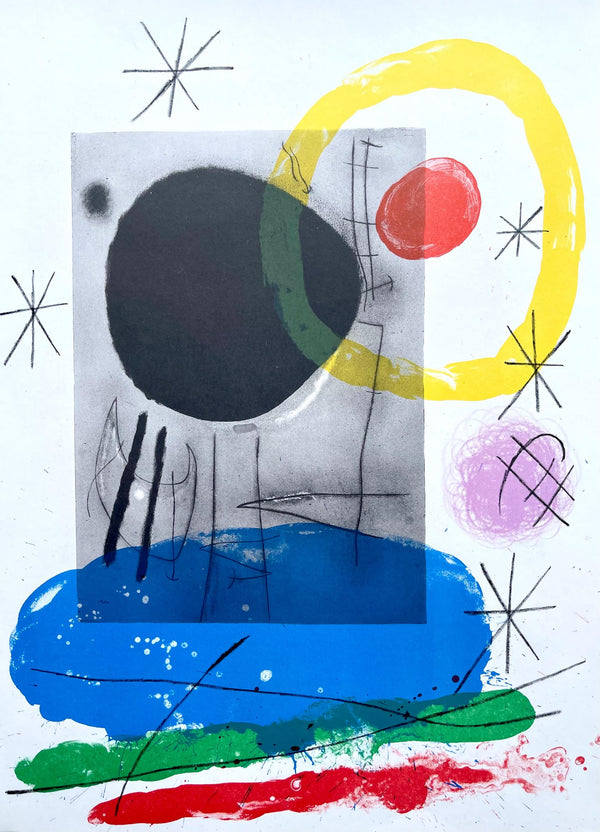 Joan Miró, Composition (Cramer 102; Mourlot 428-449), Derrière le miroir, Limited Edition Lithograph