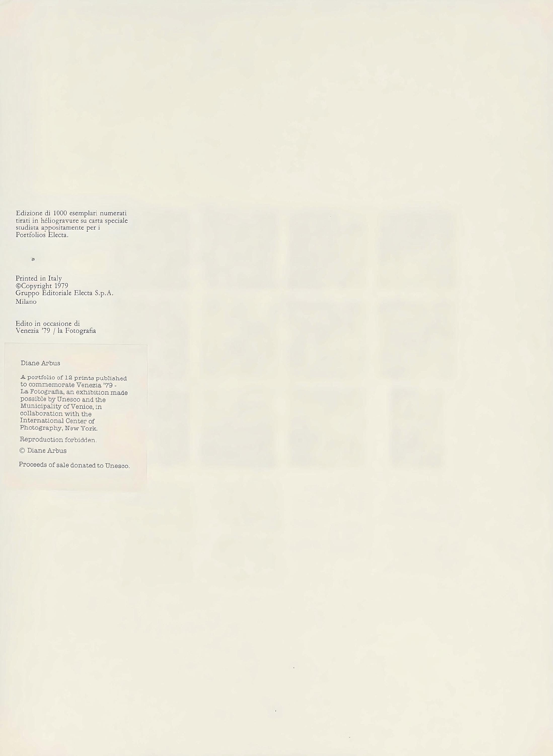 Diane Arbus, Composition, Diane Arbus, Electa Editrice Portfolios, Limited Edition Héliogravure