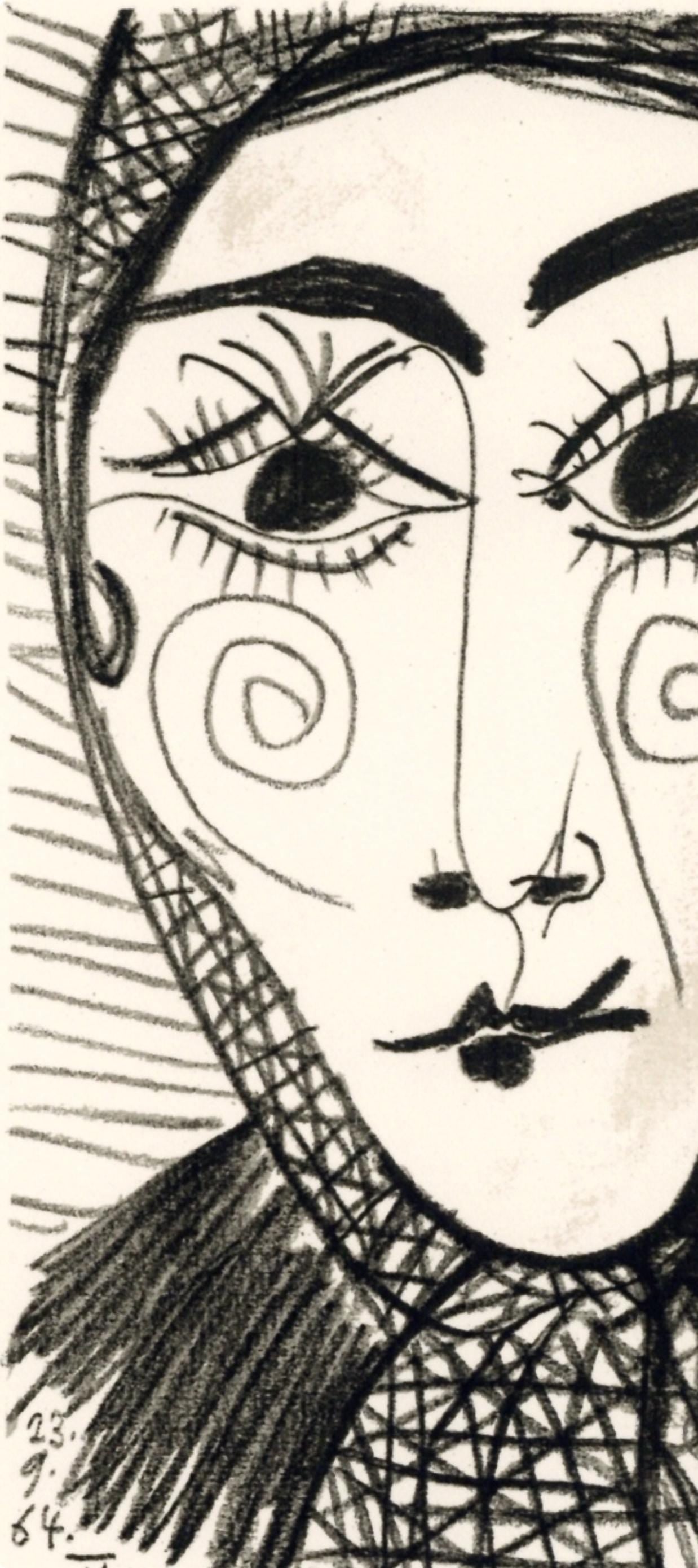 Pablo Picasso, Composition, Le Goût du Bonheur (Cramer 148; Bloch 2013), Limited Edition Mixed Media Lithograph