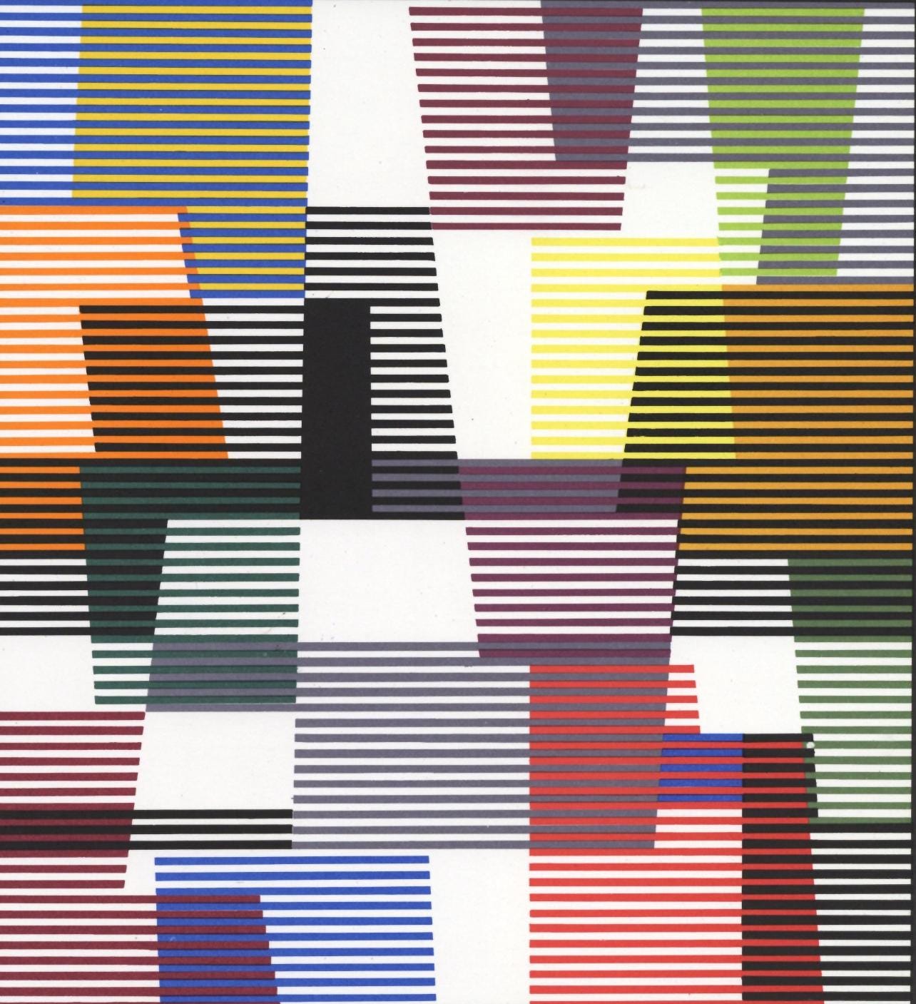 Yaacov Agam, Composition, XXe siècle, Limited Edition Lithograph