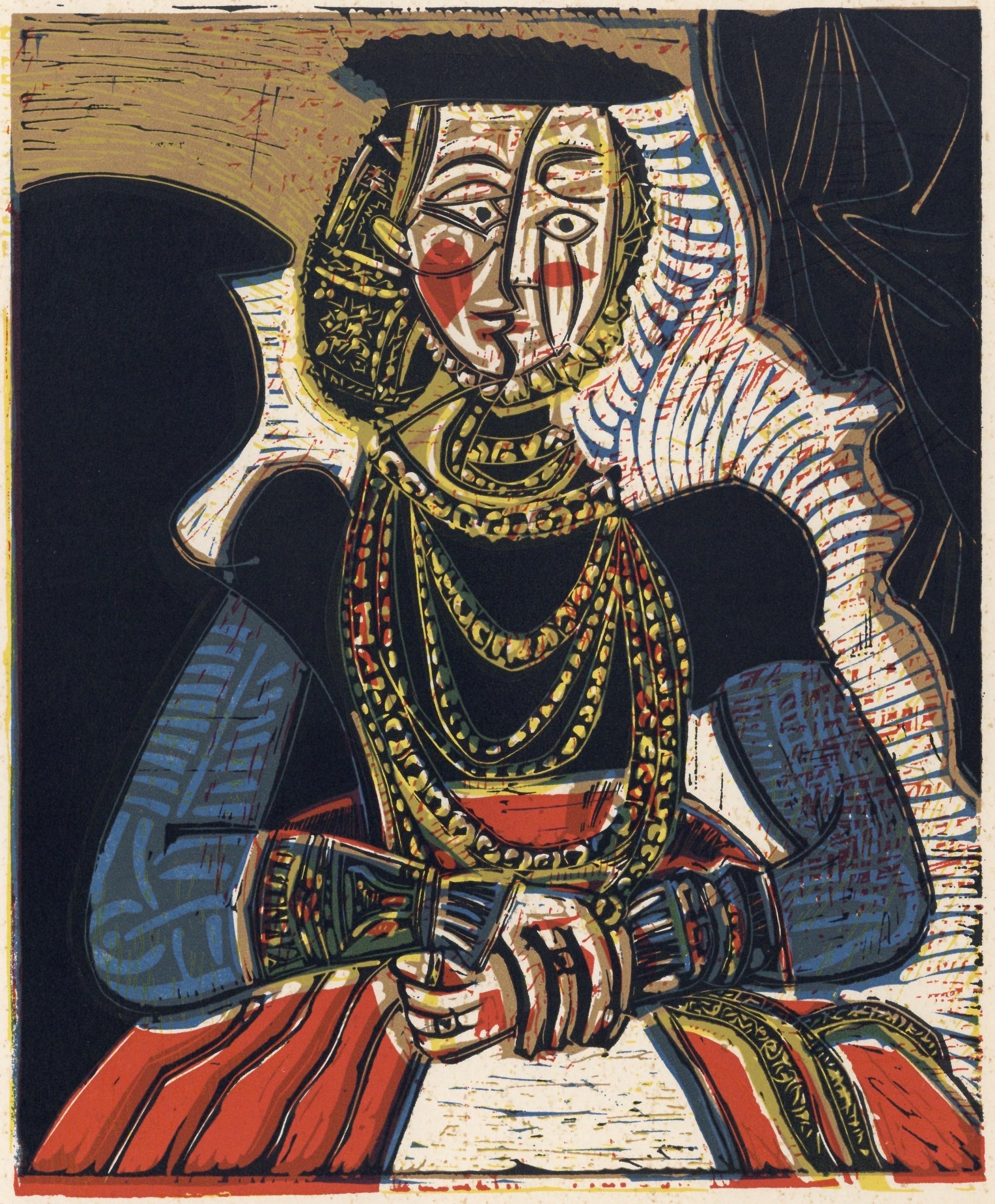 Pablo Picasso, Portrait of a Woman (Orozco 214), Grabados al linóleo, Limited Edition Linocut