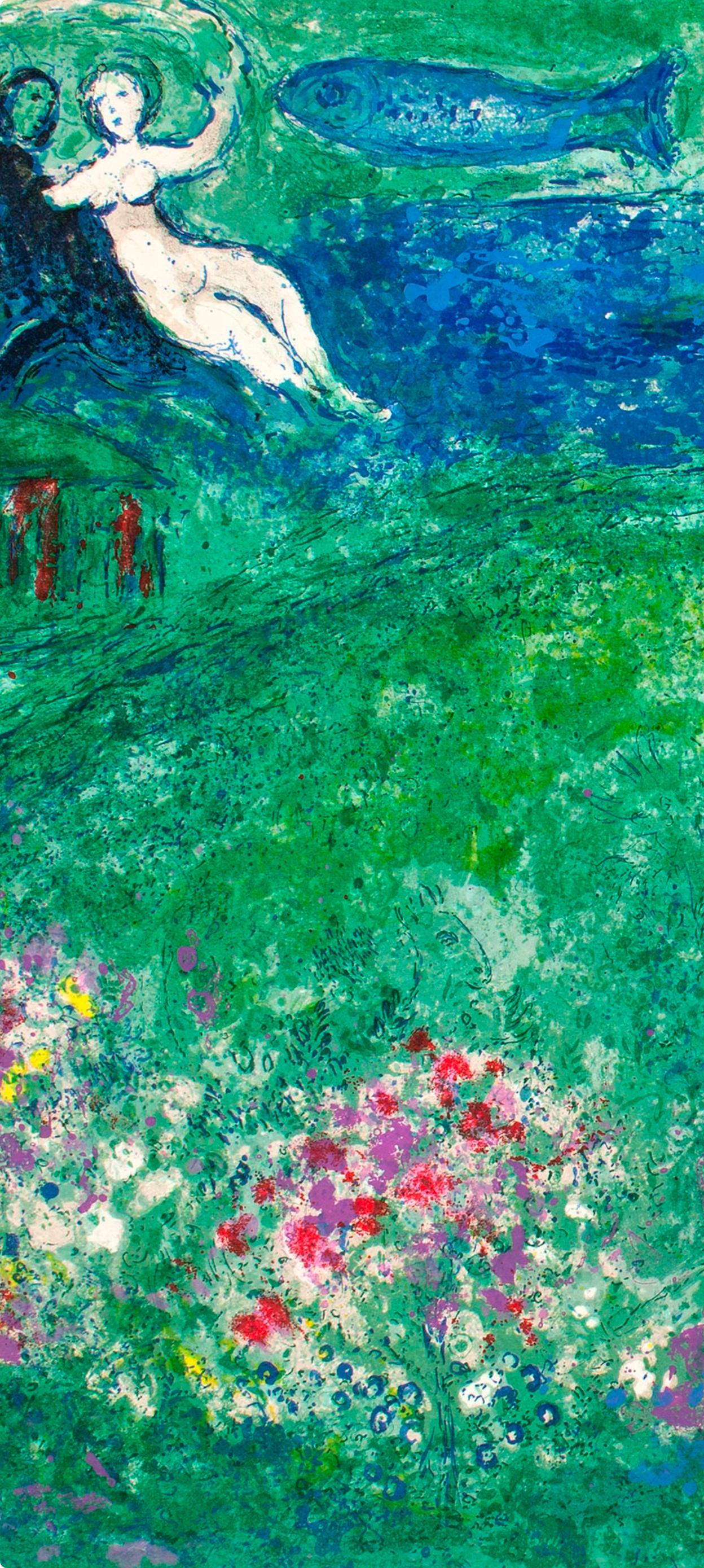 Marc Chagall, Le Verger, Daphnis et Chloé, Limited Edition Héliogravure