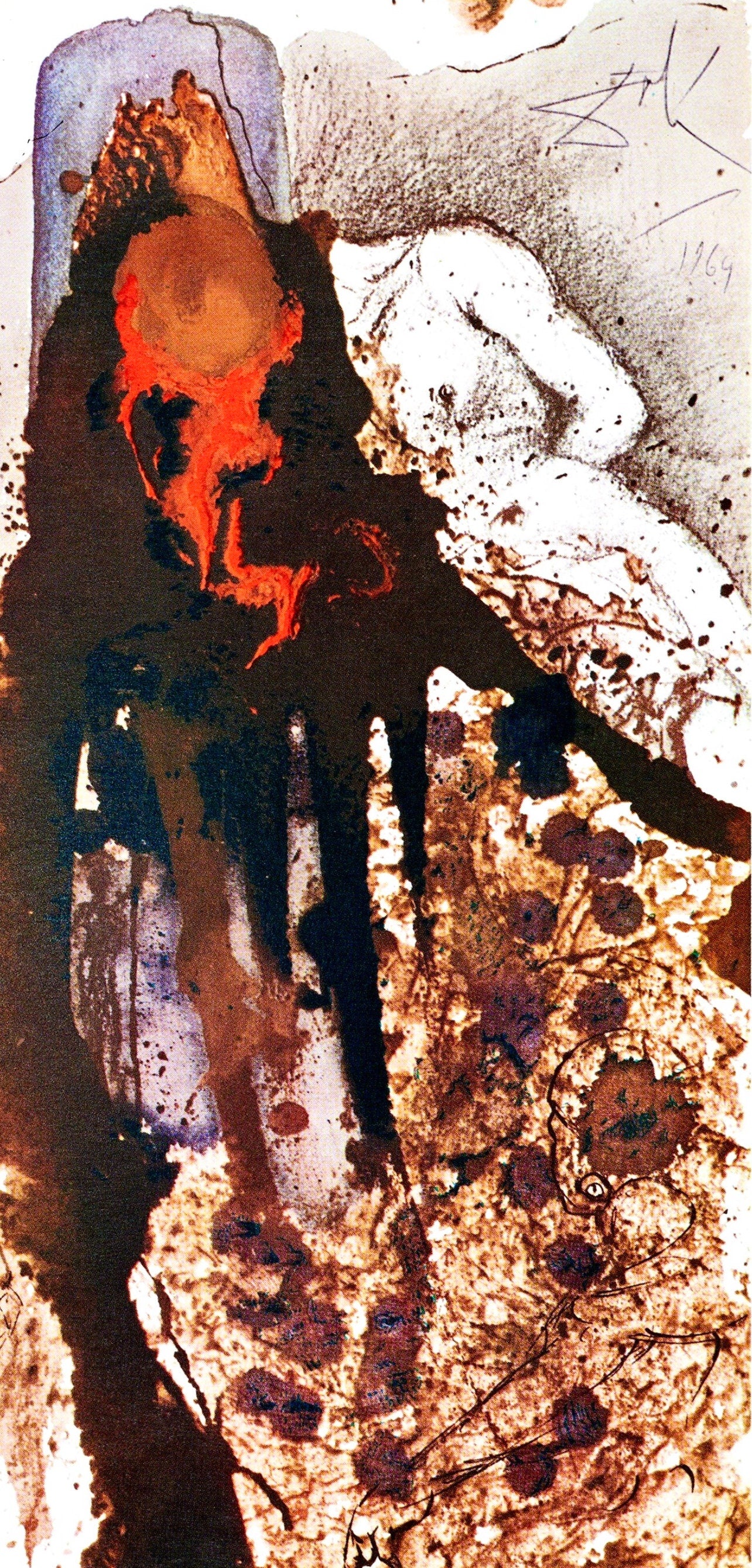 Salvador Dali, Composition (Michler/Löpsinger 1600; Field 69-3), Biblia Sacra, Limited Edition Lithograph
