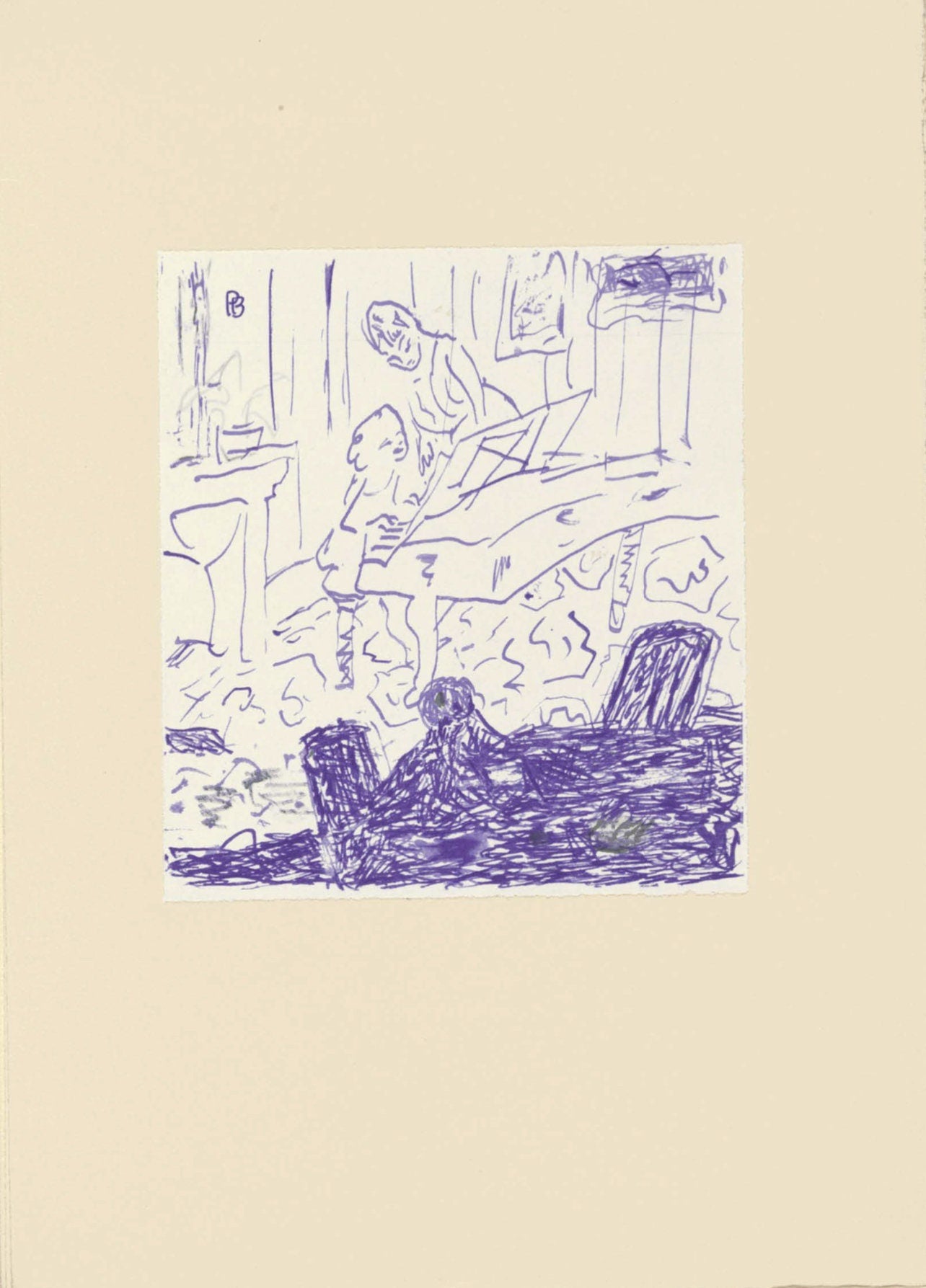 Pierre Bonnard, Composition (Terrasse 54), Pierre Bonnard Correspondences, Limited Edition Lithograph