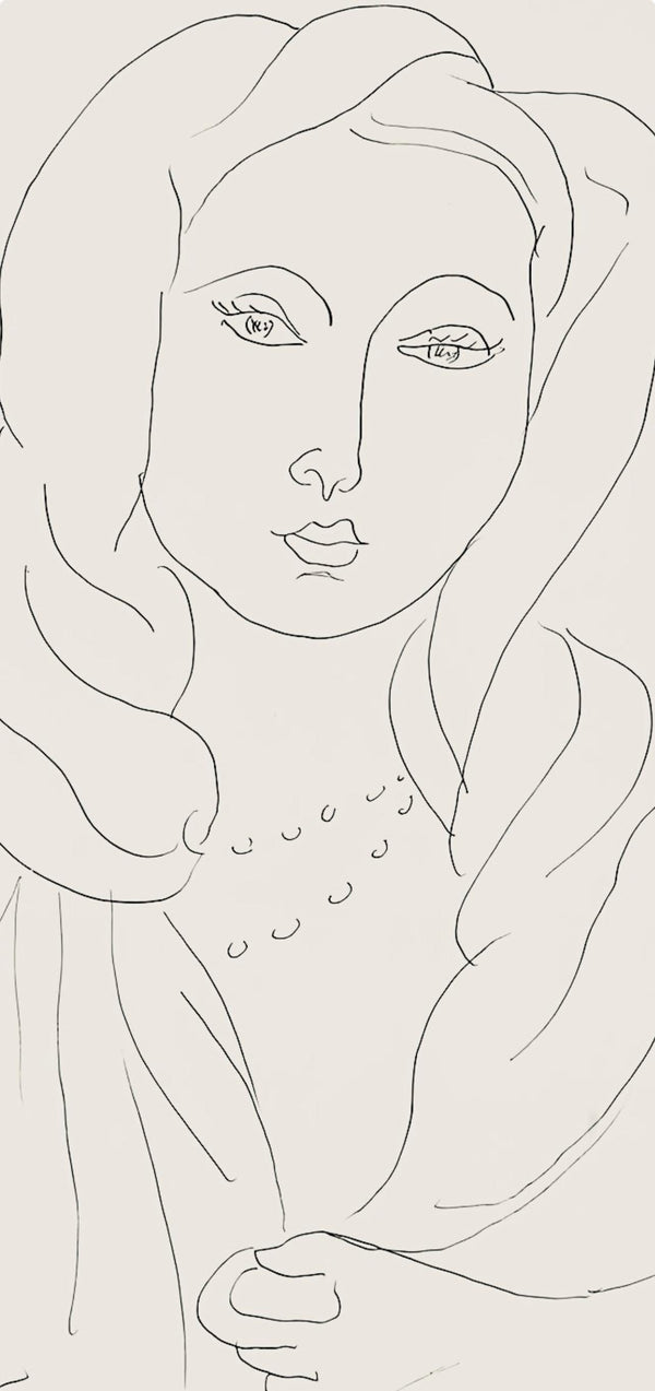 Henri Matisse, Série K, var. 2 (Duthuit 9), Henri Matisse, Dessins, Thèmes et variations, Limited Edition Lithograph