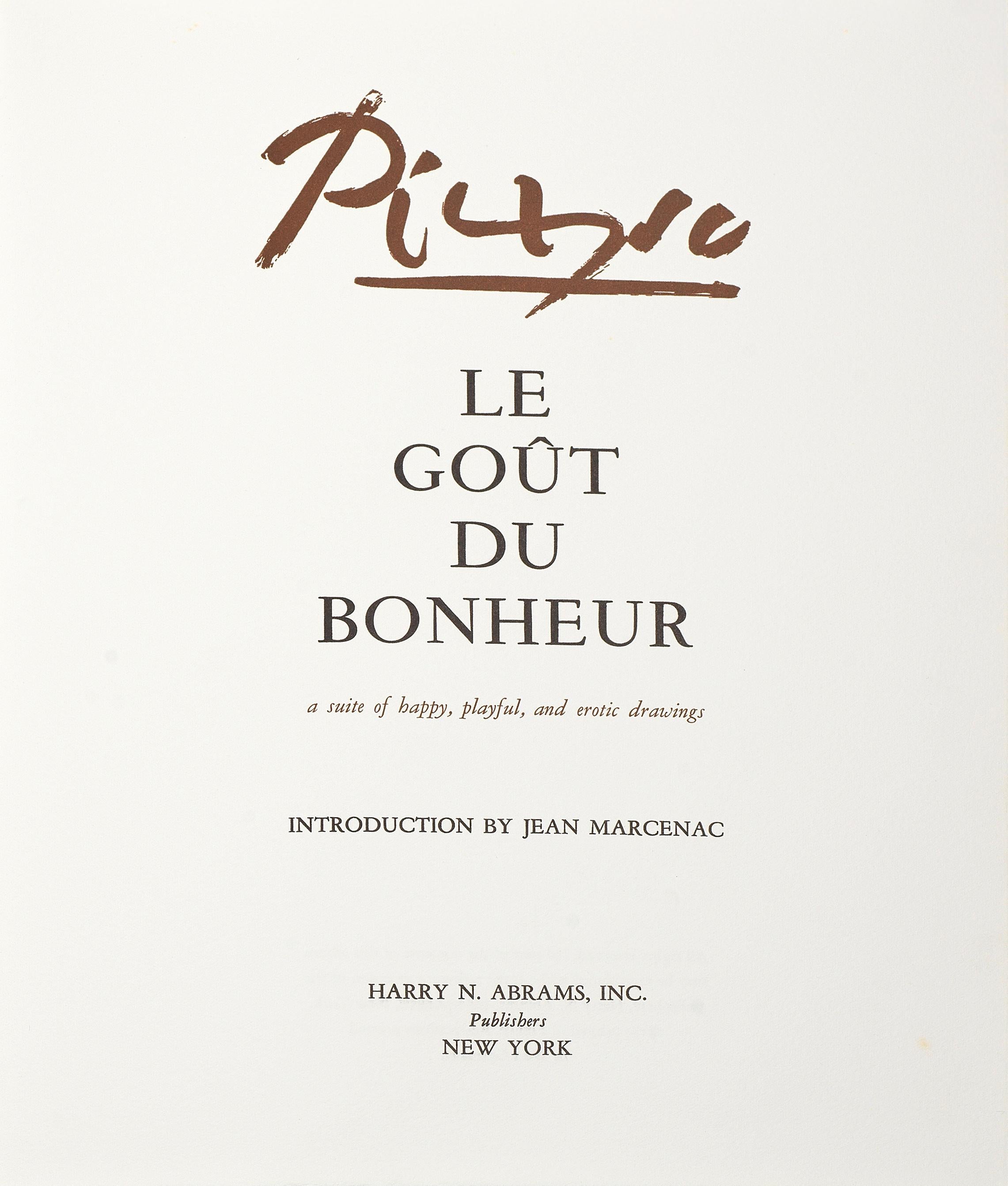 Pablo Picasso, Composition, Le Goût du Bonheur (Cramer 148; Bloch 2013), Limited Edition Mixed Media Lithograph