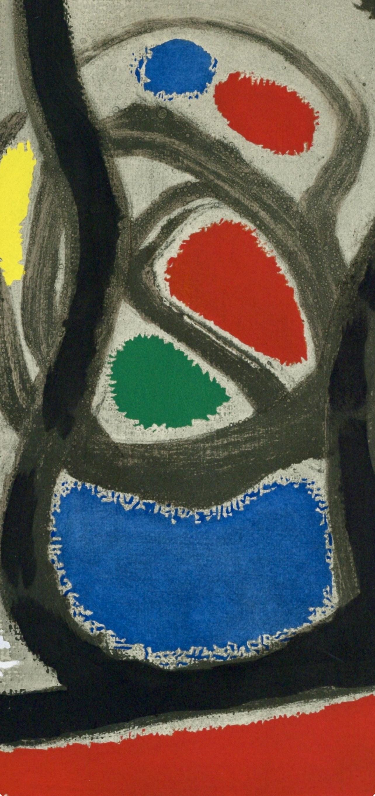 Joan Miró, Composition, Miró, Oiseau Solaire, Oiseau Lunaire, Étincelles, Limited Edition Lithograph