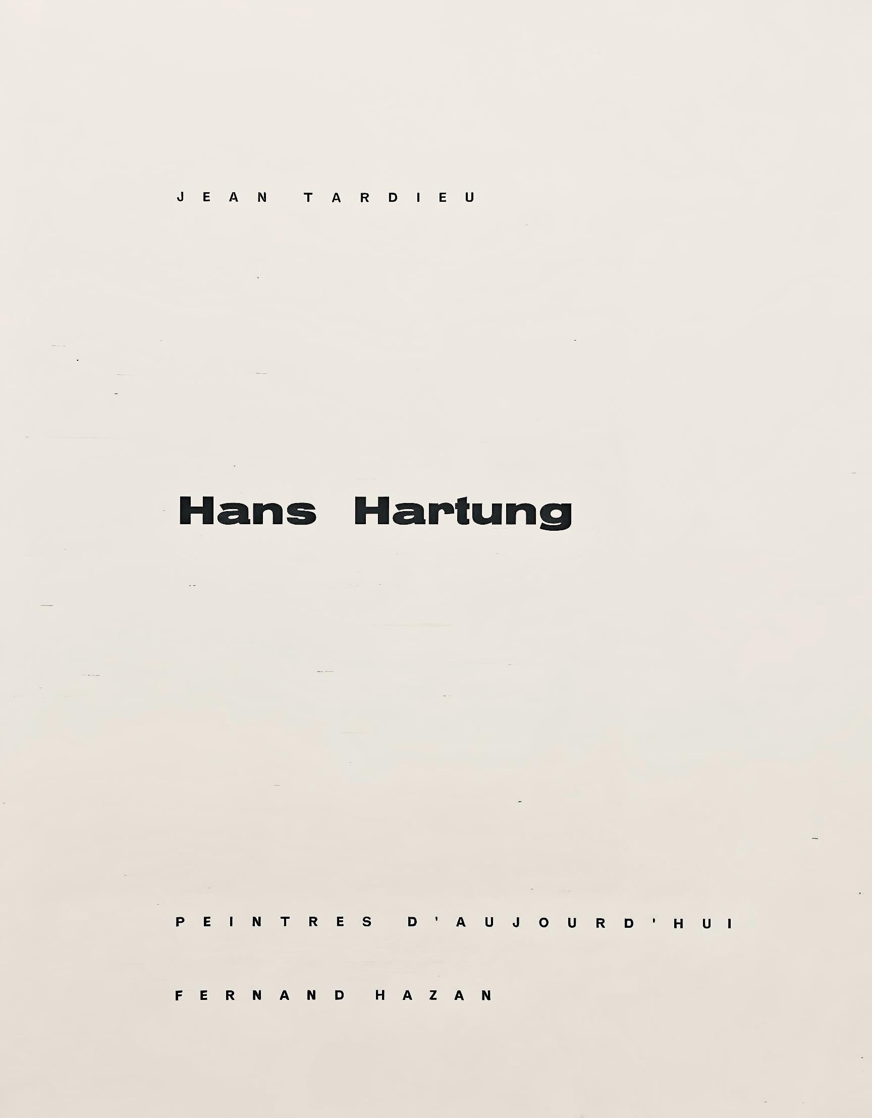Hans Hartung, Composition, Hans Hartung, Peintres d'aujourd'hui, Limited Edition Lithograph
