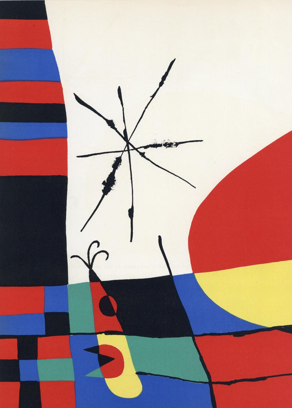 Joan Miró, Composition (Cramer 34), Derrière le miroir, Limited Edition Lithograph