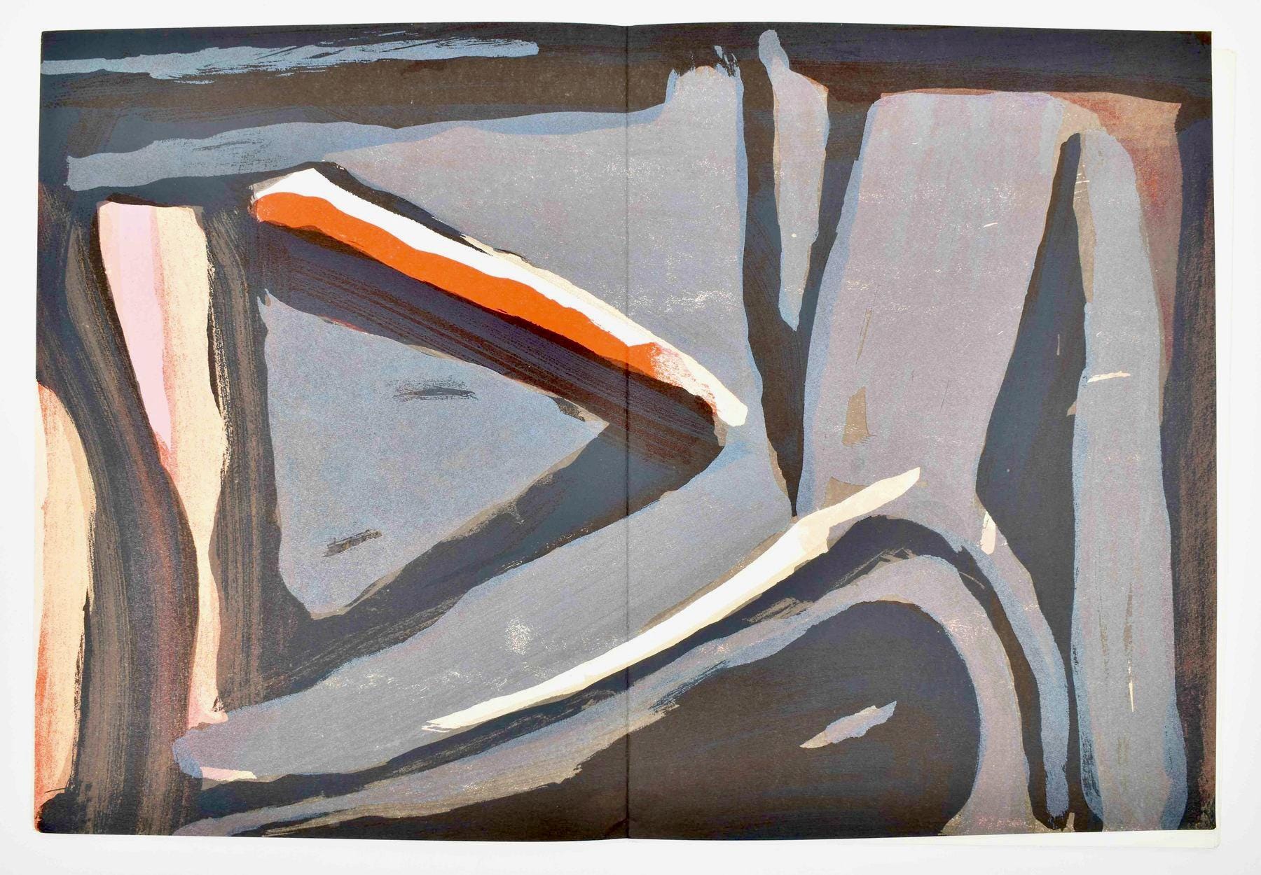 Geer Van Velde, Composition, Derrière le miroir, Limited Edition Lithograph