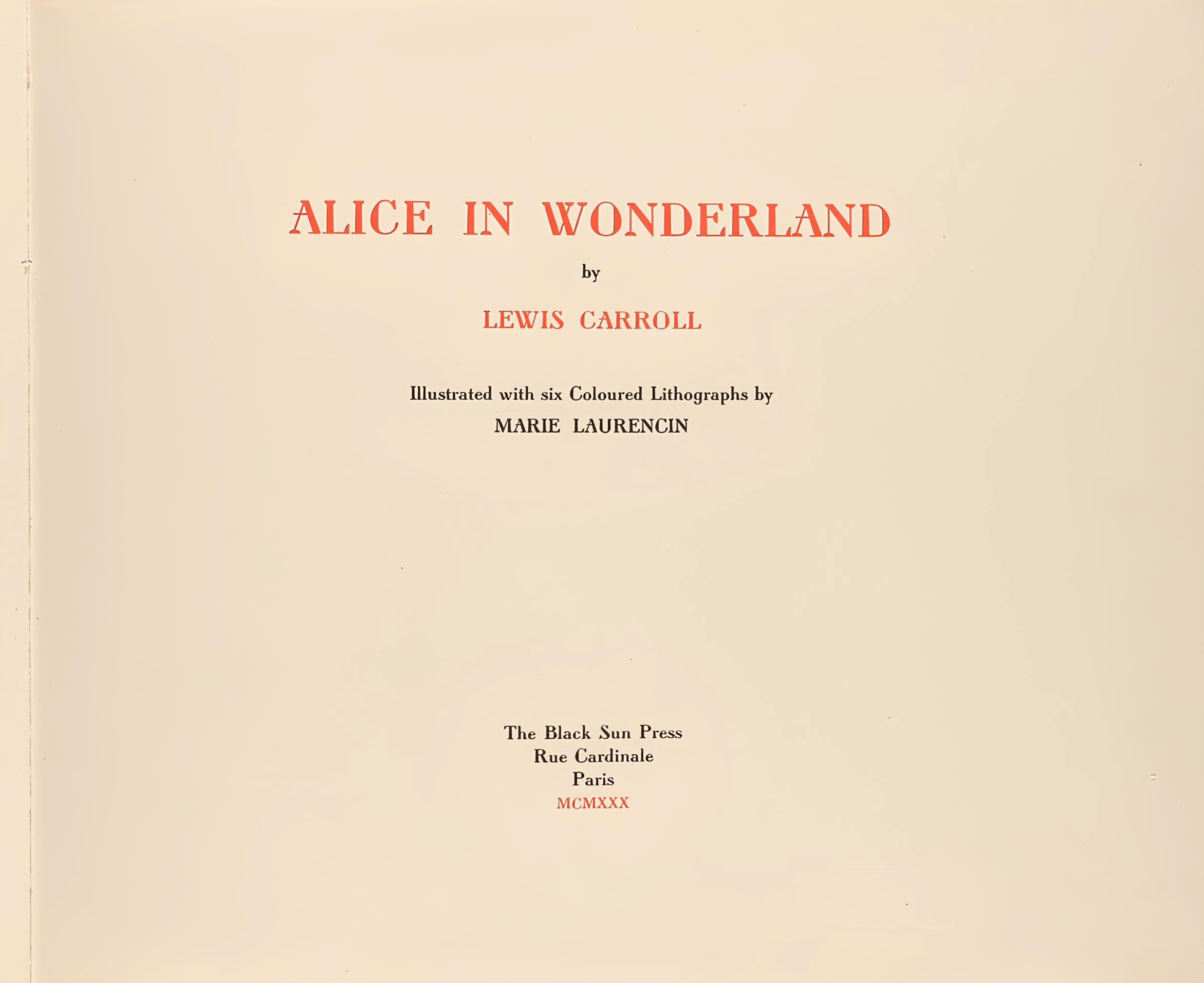 Marie Laurencin, Composition, Alice's Adventures in Wonderland, Limited Edition Lithograph