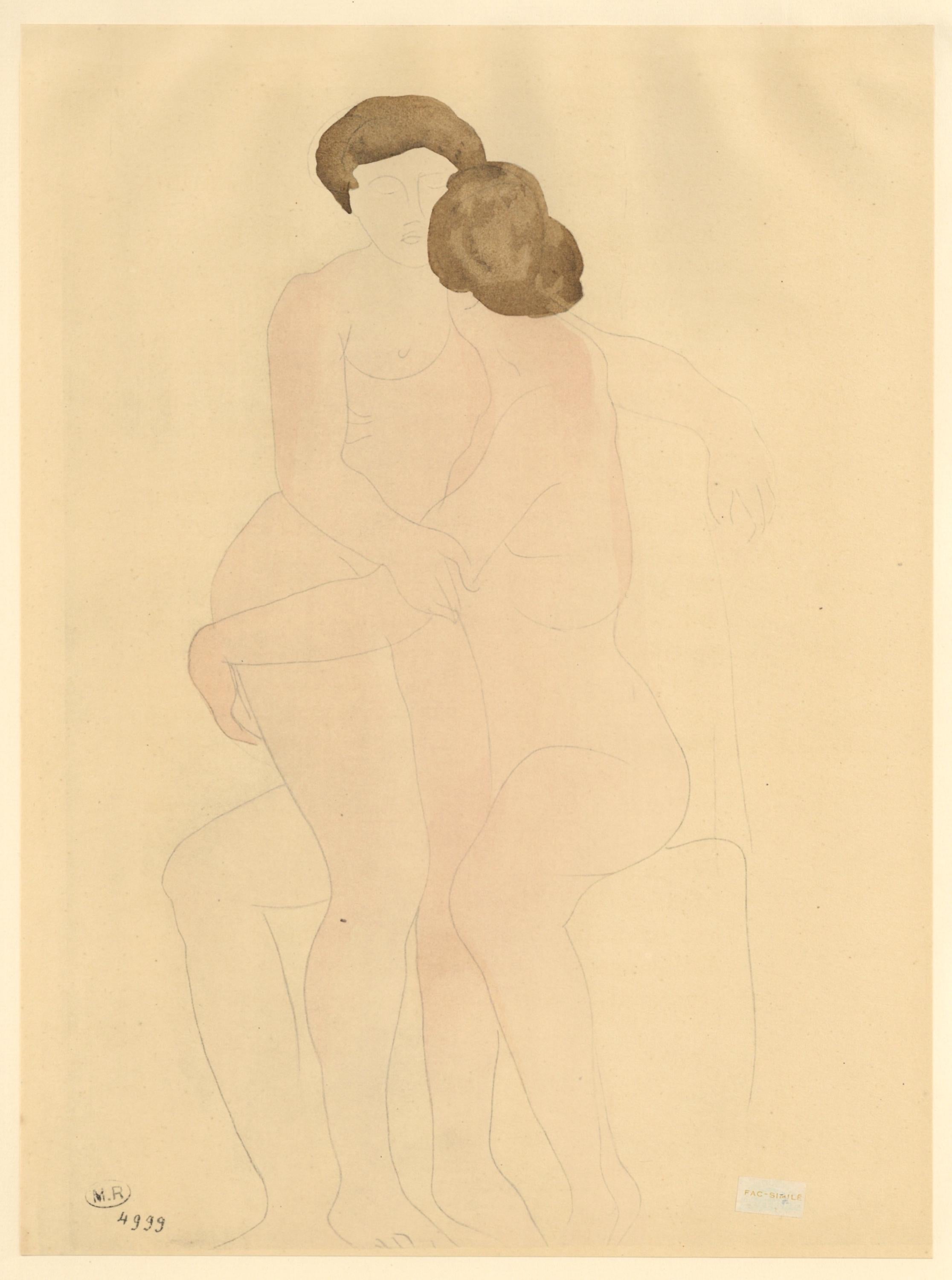Auguste Rodin, Composition, La Varende, Rodin, Limited Edition Lithograph