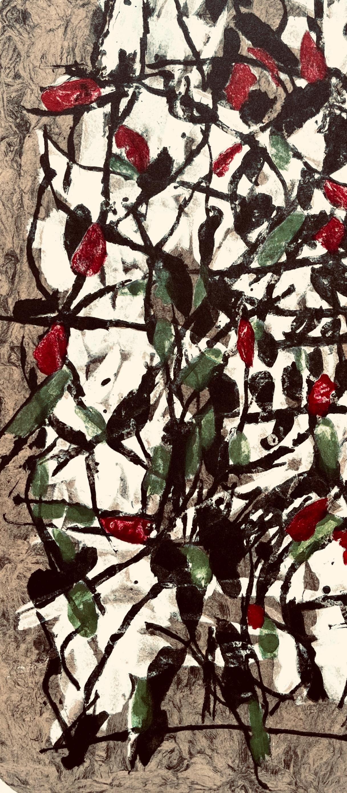 Jean-Paul Riopelle, Composition, Derrière le miroir, Limited Edition Lithograph