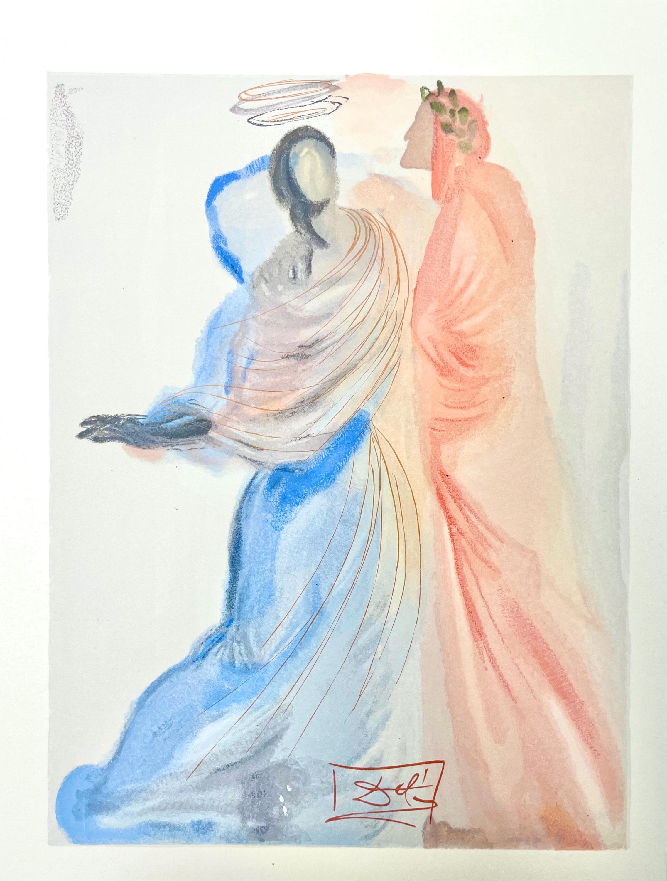 Salvador Dali, Paradies XIX (Field 189-200; Michler/Löpsinger 1039-1138), Die Göttliche Komödie, Signed, Limited Edition Woodcut