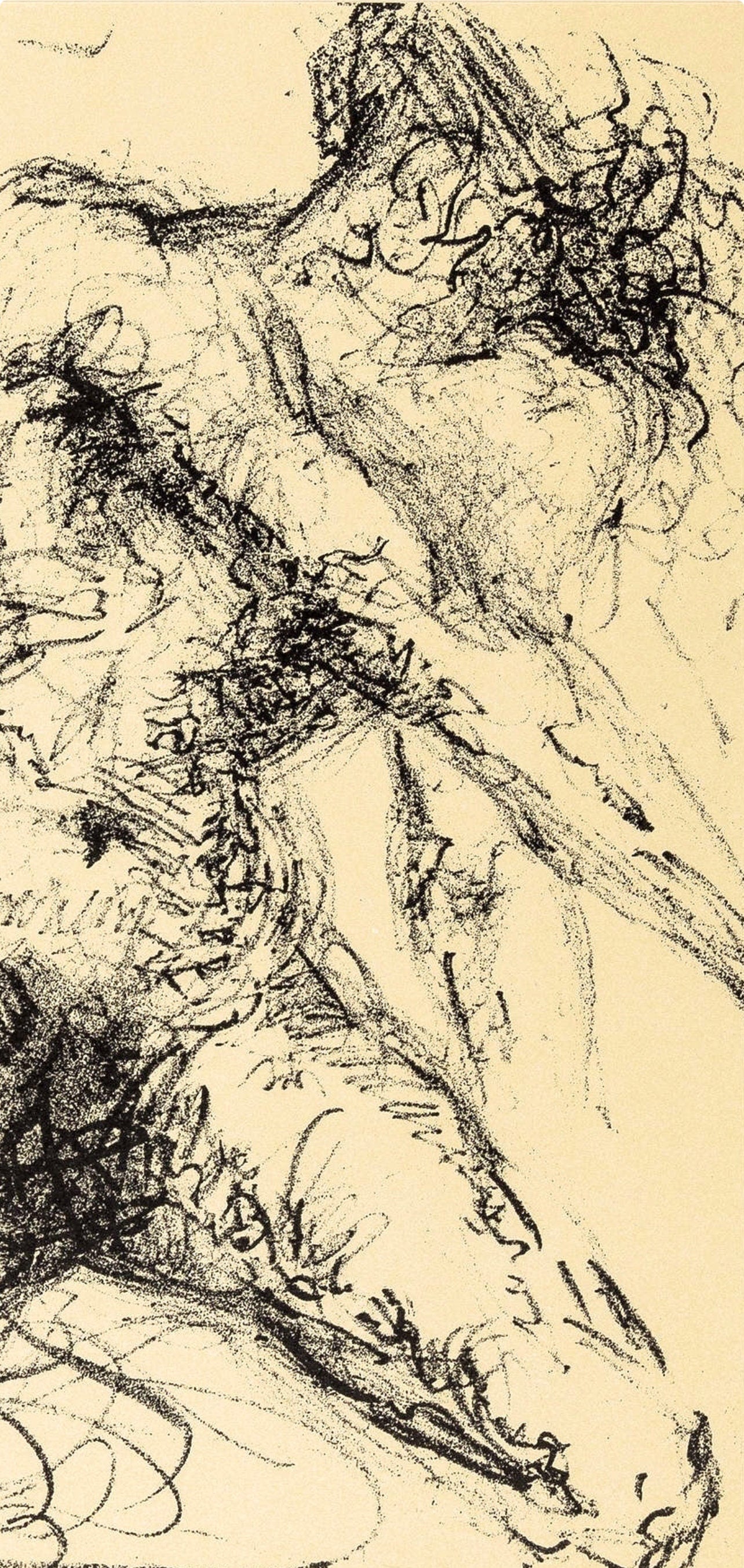 Salvador Dali, Composition (M/Löpsinger 1175; Field 67-2), Hommage a Meissonier, Limited Edition Lithograph
