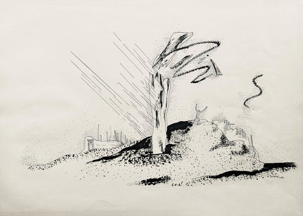 Jean Lurçat, s.o.s., huit dessins à la plume, Limited Edition Lithograph