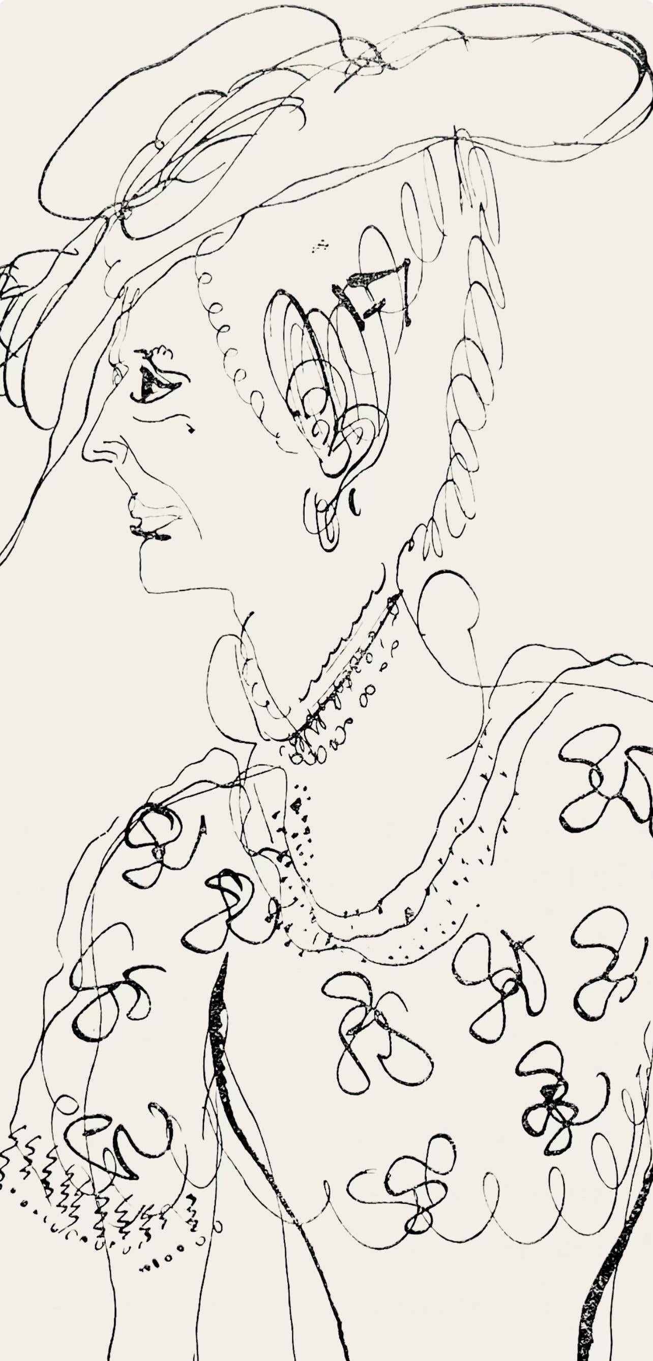 Marc Chagall, Composition, Suite Provinciale avec 92 dessins inédits de Marc Chagall, Limited Edition Lithograph