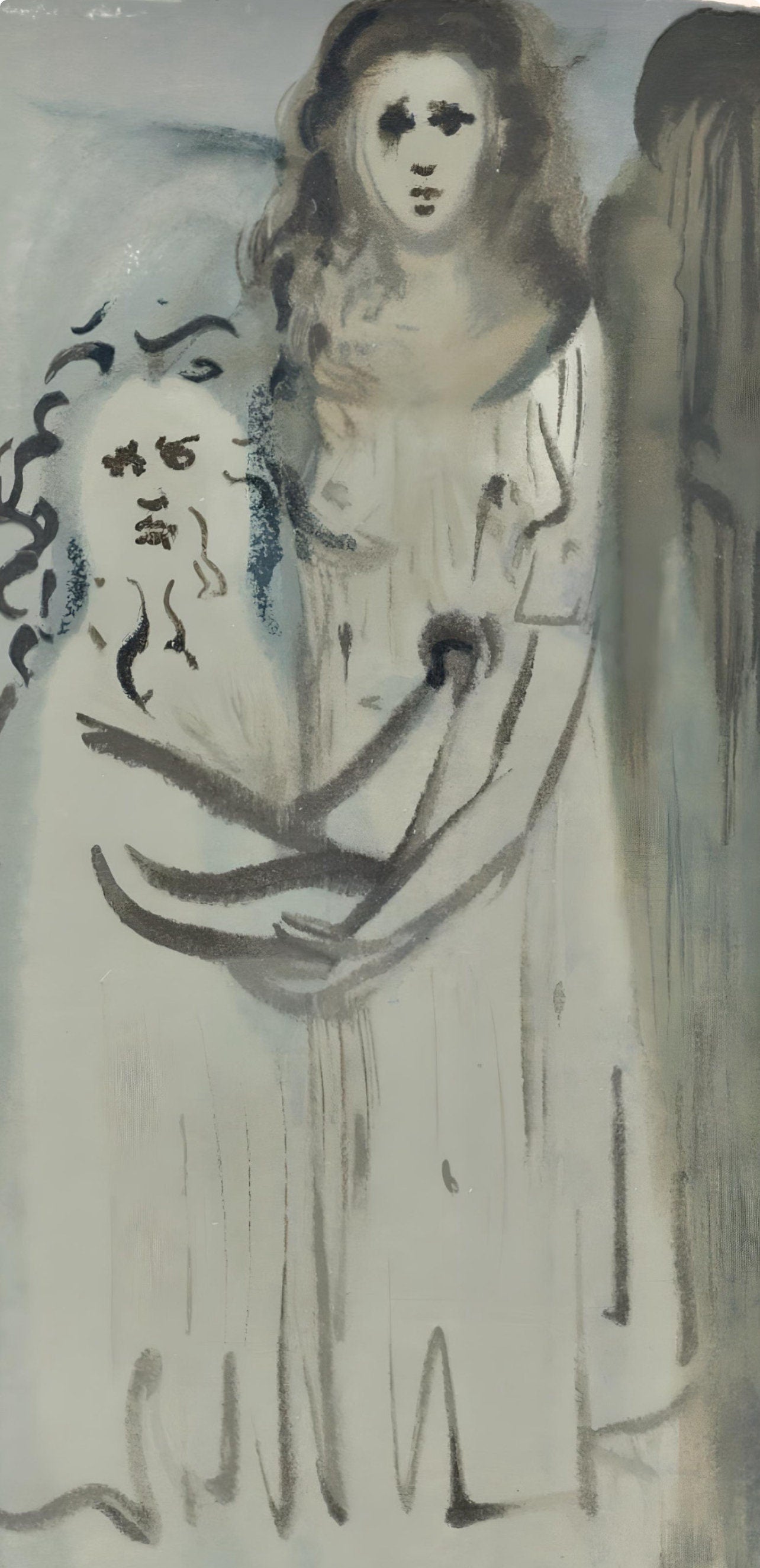 Salvador Dali, The Smoke of Irascibility (Michler/Löpsinger 1039-1138; Field 189-200), La Divine Comédie, Limited Edition Woodcut
