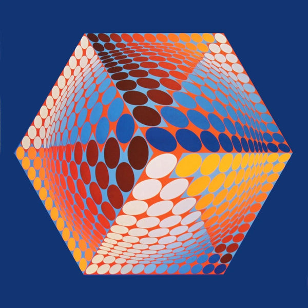 Victor Vasarely, Composition, Progressions III, Limited Edition Héliogravure