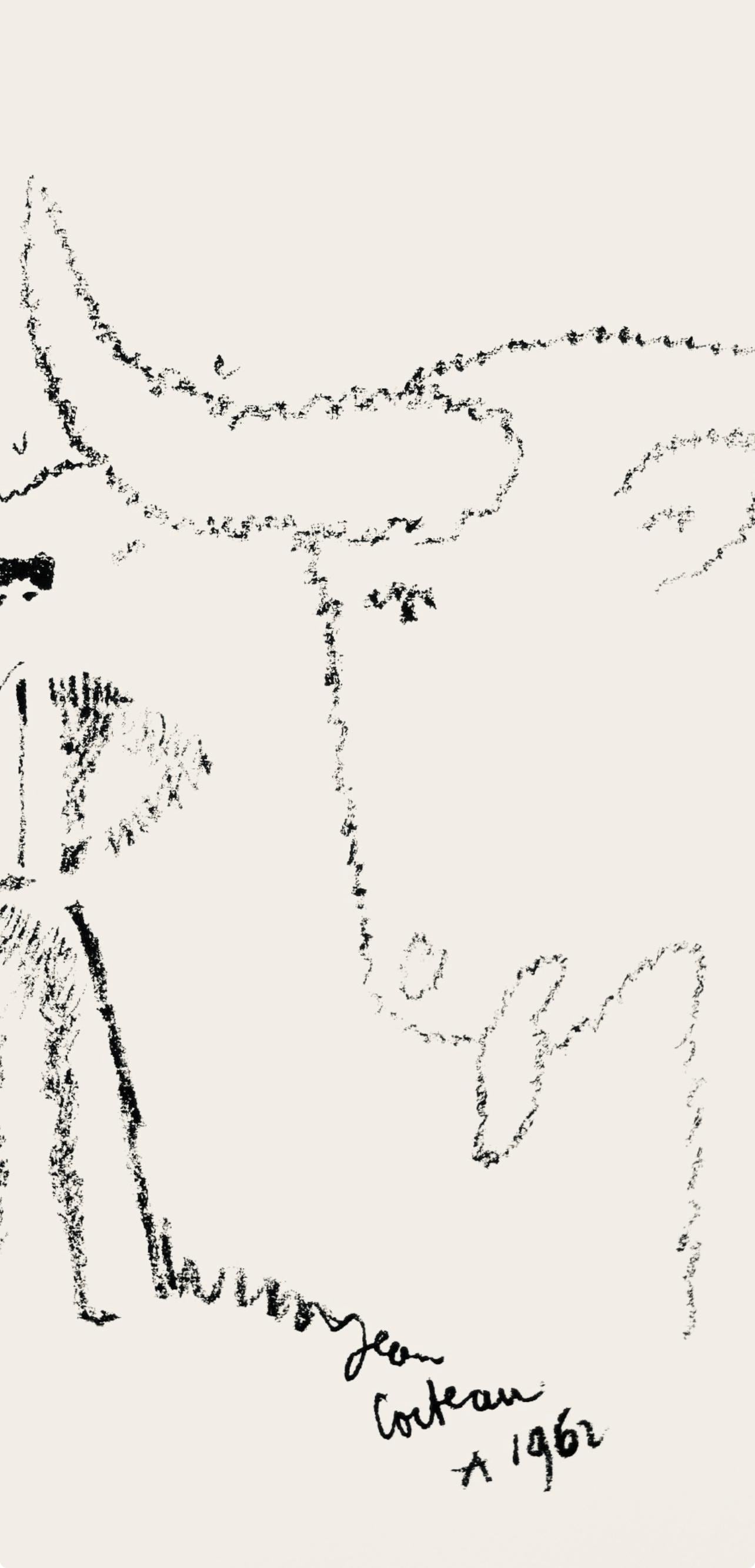 Jean Cocteau, Composition, Taureaux, Limited Edition Lithograph