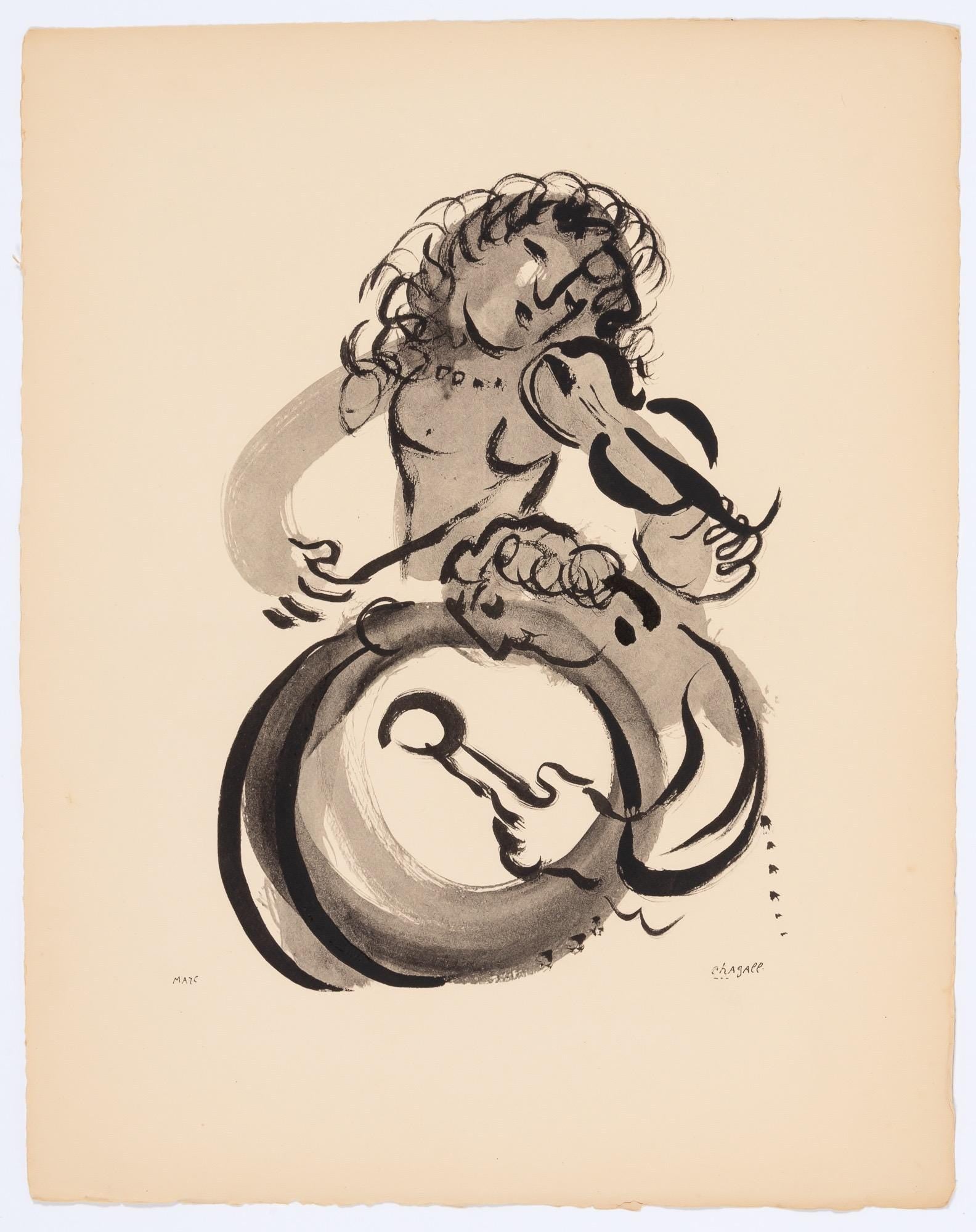 Marc Chagall, Composition, Couleur amour, Limited Edition Lithograph
