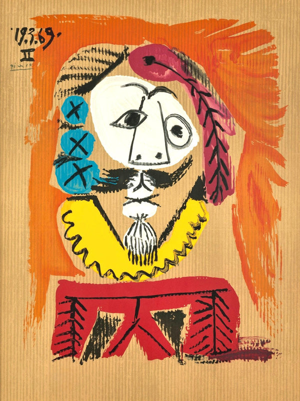 Pablo Picasso, Composition (Orozco 207-261), Vingt-Neuf Portraits Imaginaires, Limited Edition Lithograph