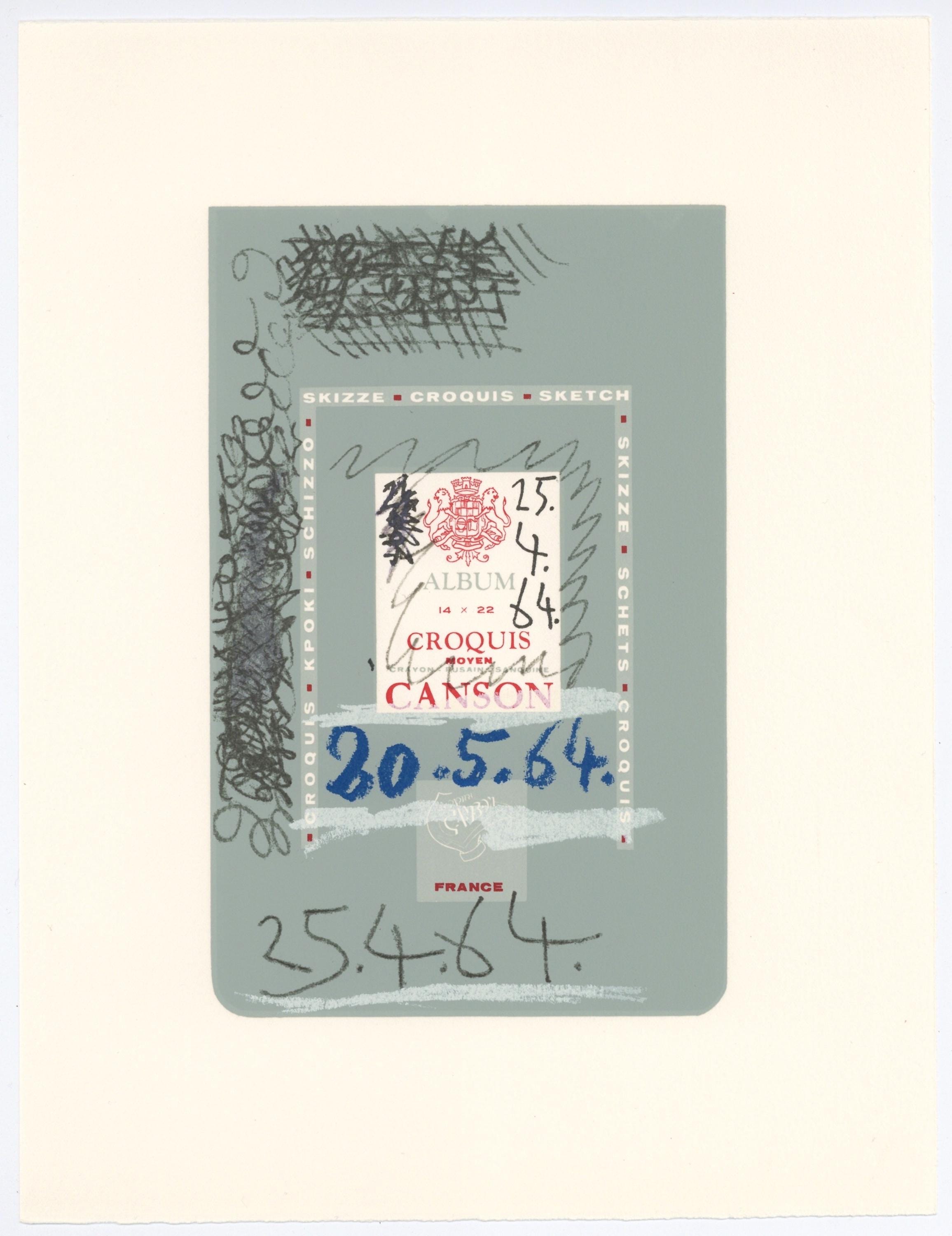 Pablo Picasso, Composition, Le Goût du Bonheur (Cramer 148; Bloch 2013), Limited Edition Mixed Media Lithograph