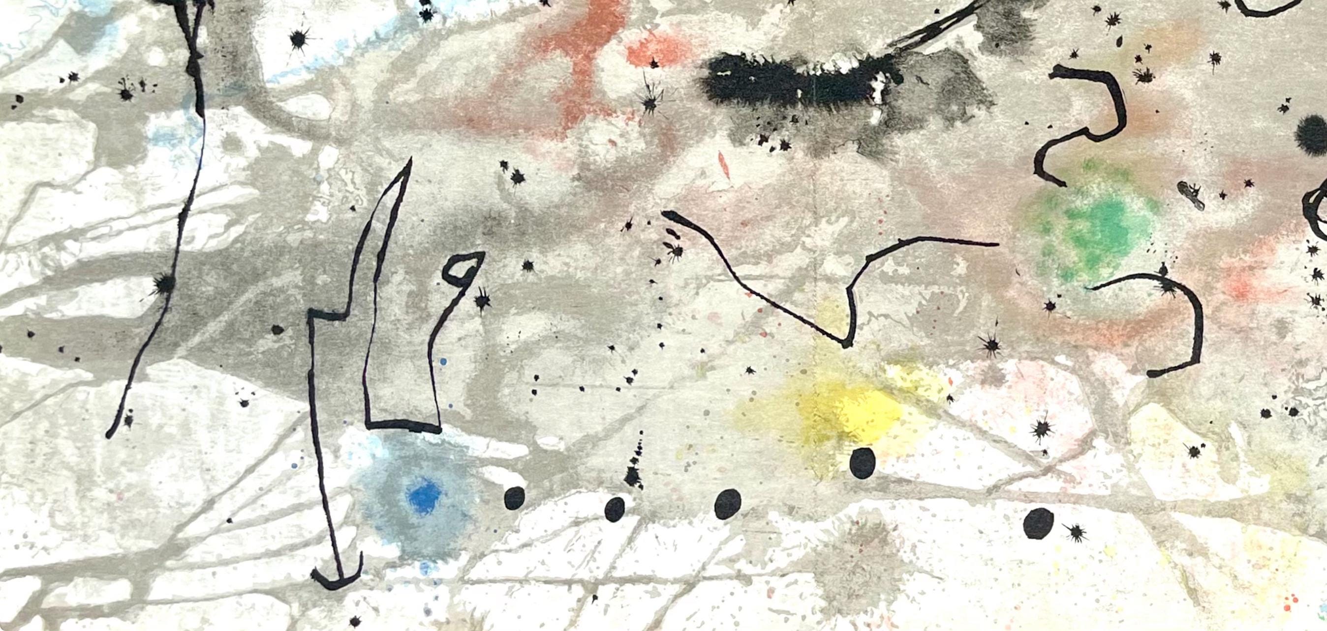 Joan Miró, Composition, Derrière le miroir, Limited Edition Lithograph