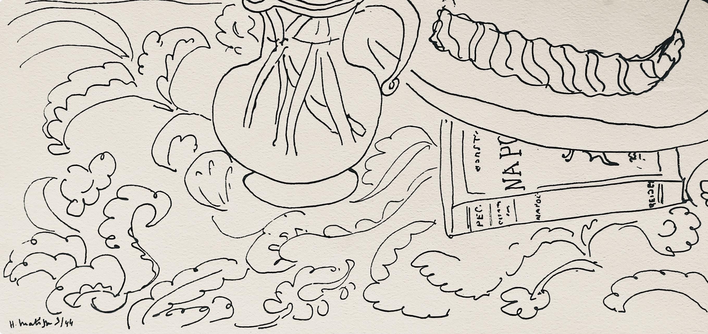 Henri Matisse, Composition, Dessins de Matisse, Hommage nº2, Limited Edition Lithograph