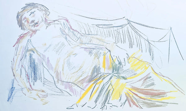 Oskar Kokoschka, Composition, Skizzenbuch der Italienischen Reise 1963, Limited Edition Lithograph