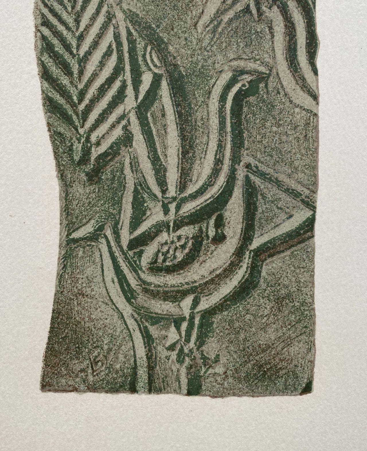 Georges Braque, L'oiseau sous l'étoile, Derrière le miroir, Limited Edition Lithograph