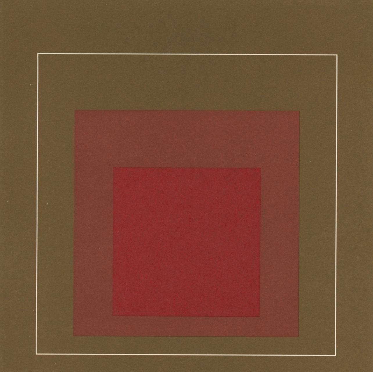 Josef Albers, Homage to the Square, Josef Albers: White Line Squares, Limited Edition Lithograph