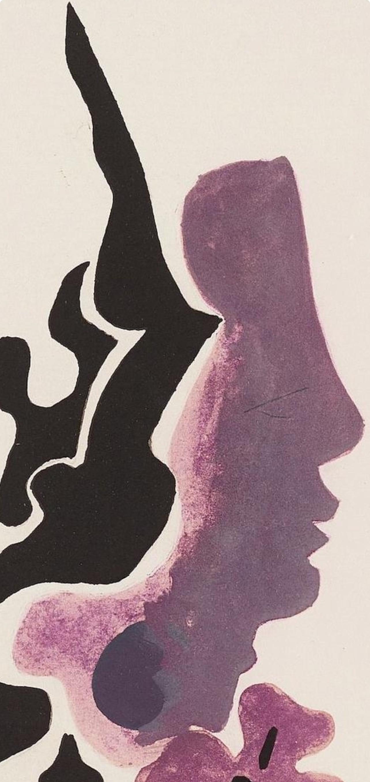 Georges Braque, Composition, Braque Espaces, 13 Dessins, Lavis, Aquarelles, Limited Edition Lithograph