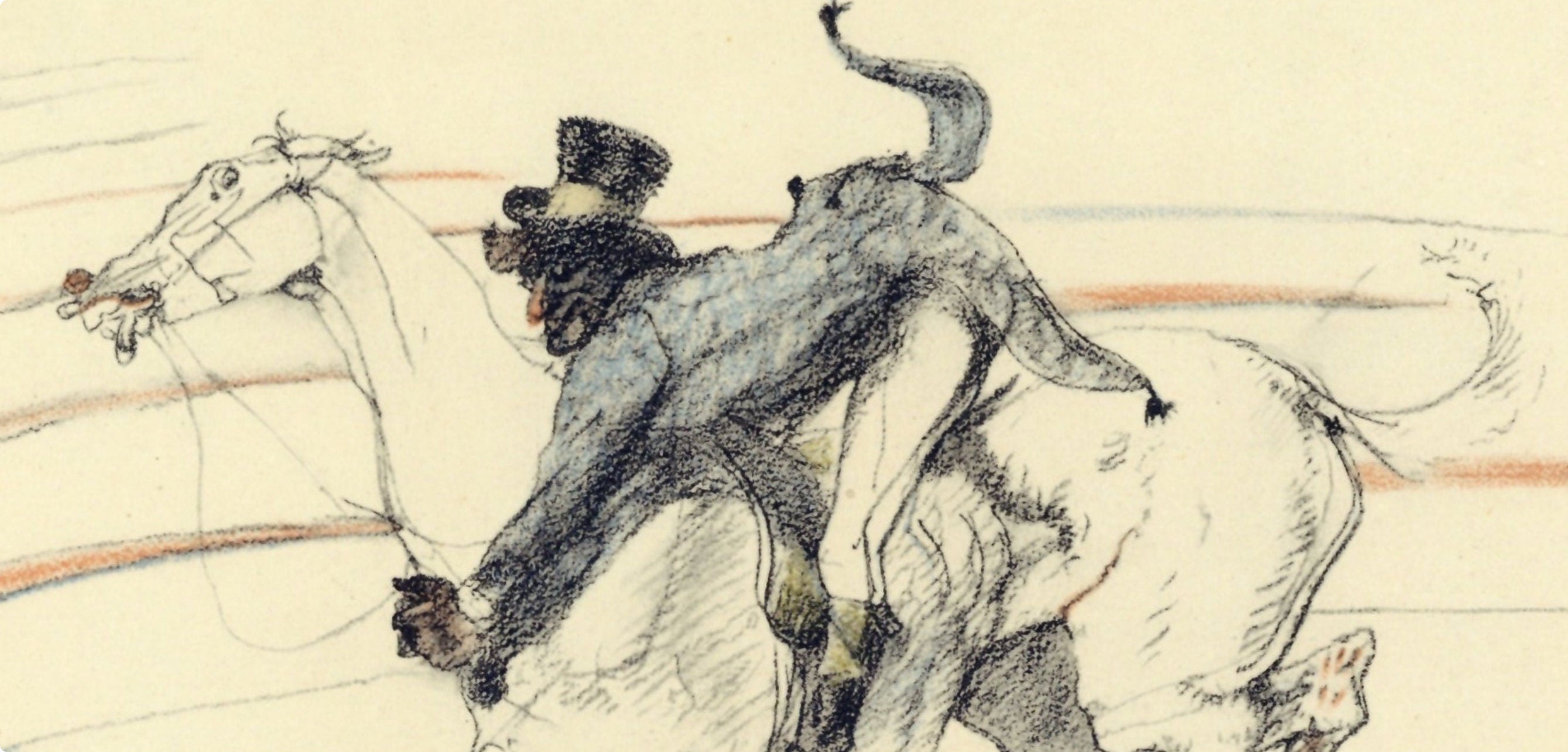 Henri de Toulouse-Lautrec, Chocolat, scene, The Circus by Toulouse-Lautrec, Limited Edition Lithograph
