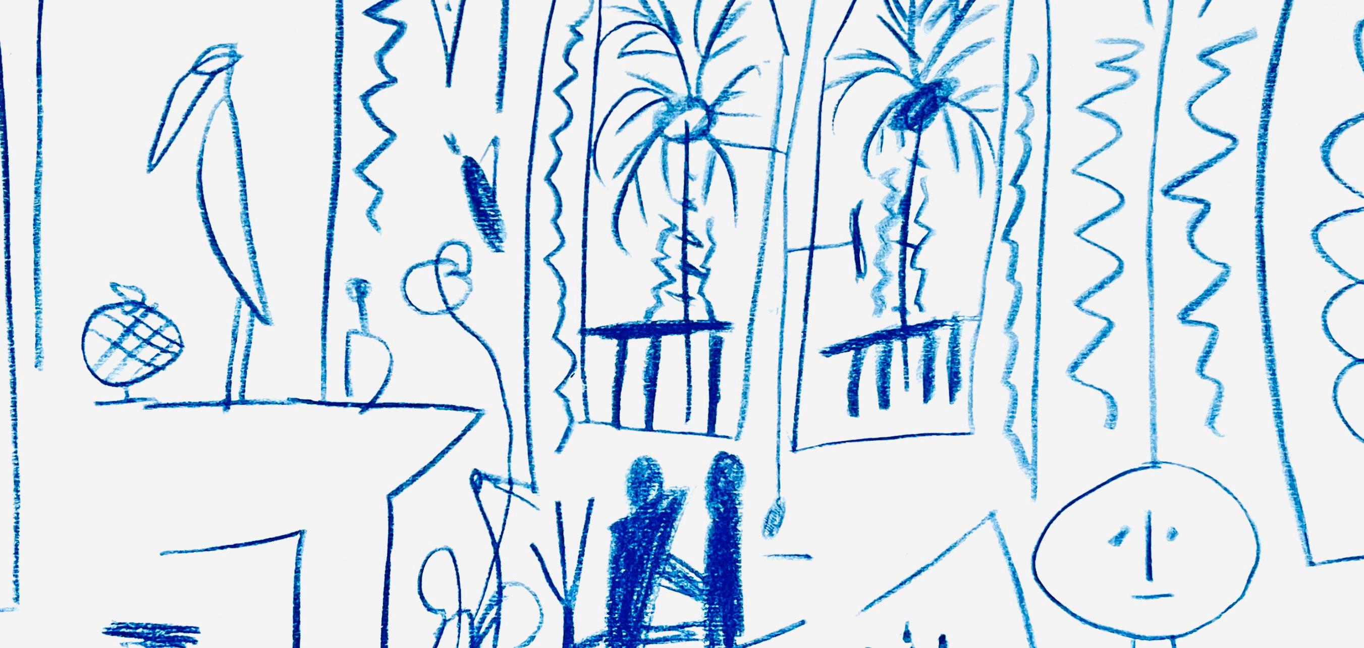 Pablo Picasso, Composition (Cramer 101), Carnet de la Californie, Limited Edition Lithograph