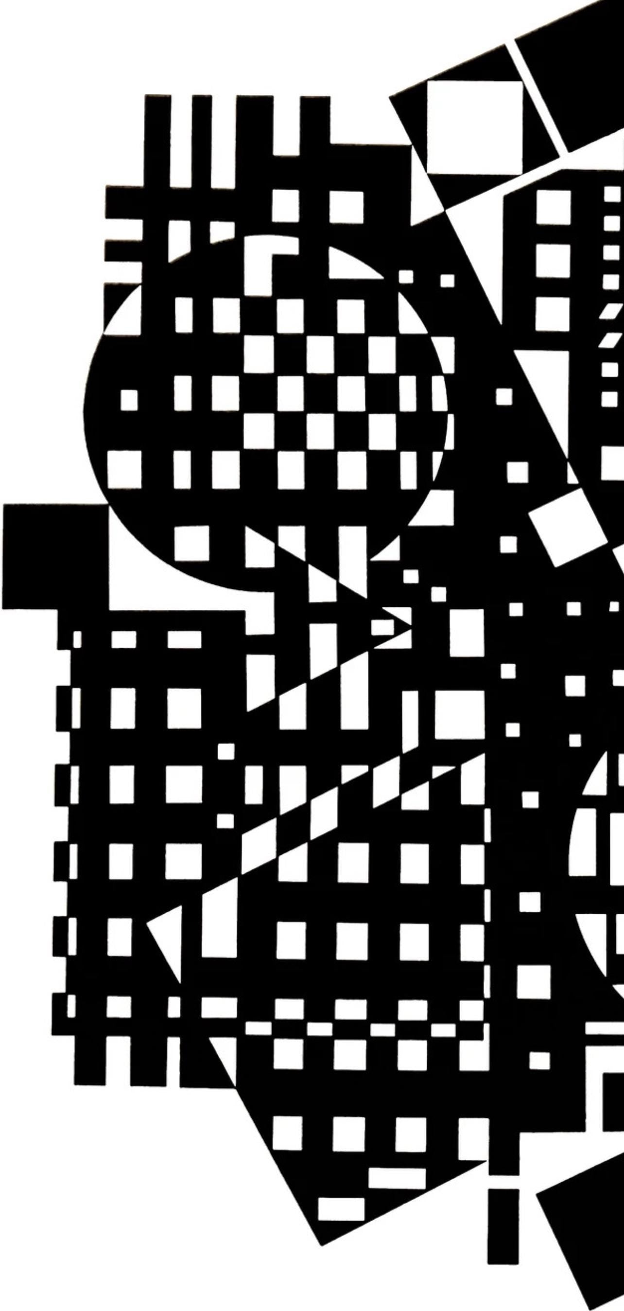 Victor Vasarely, Composition, Croisées, Limited Edition Héliogravure