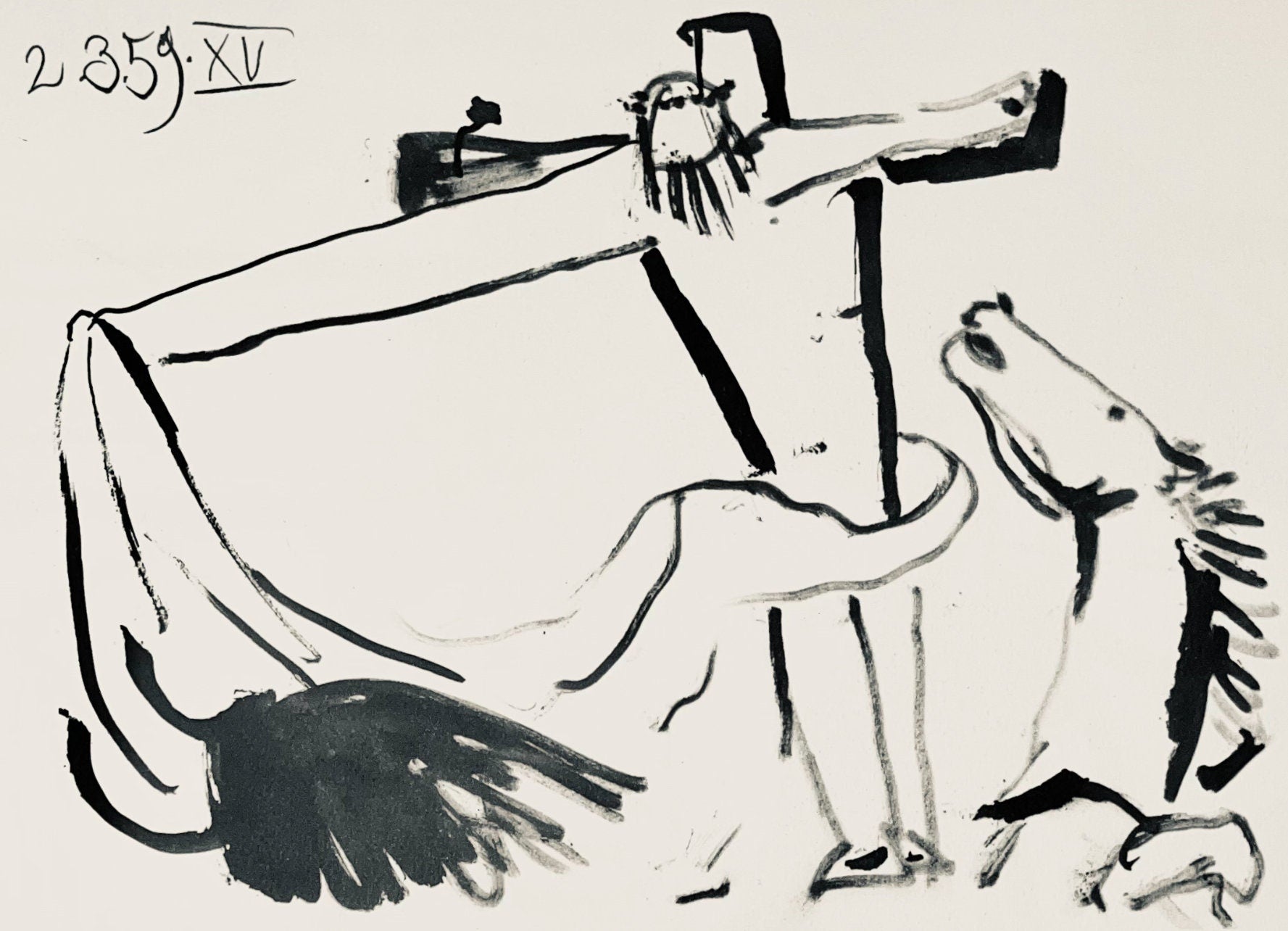 Pablo Picasso, Composition (Bloch 1276; Czwiklitzer 23), Toros y Toreros, Limited Edition Lithograph