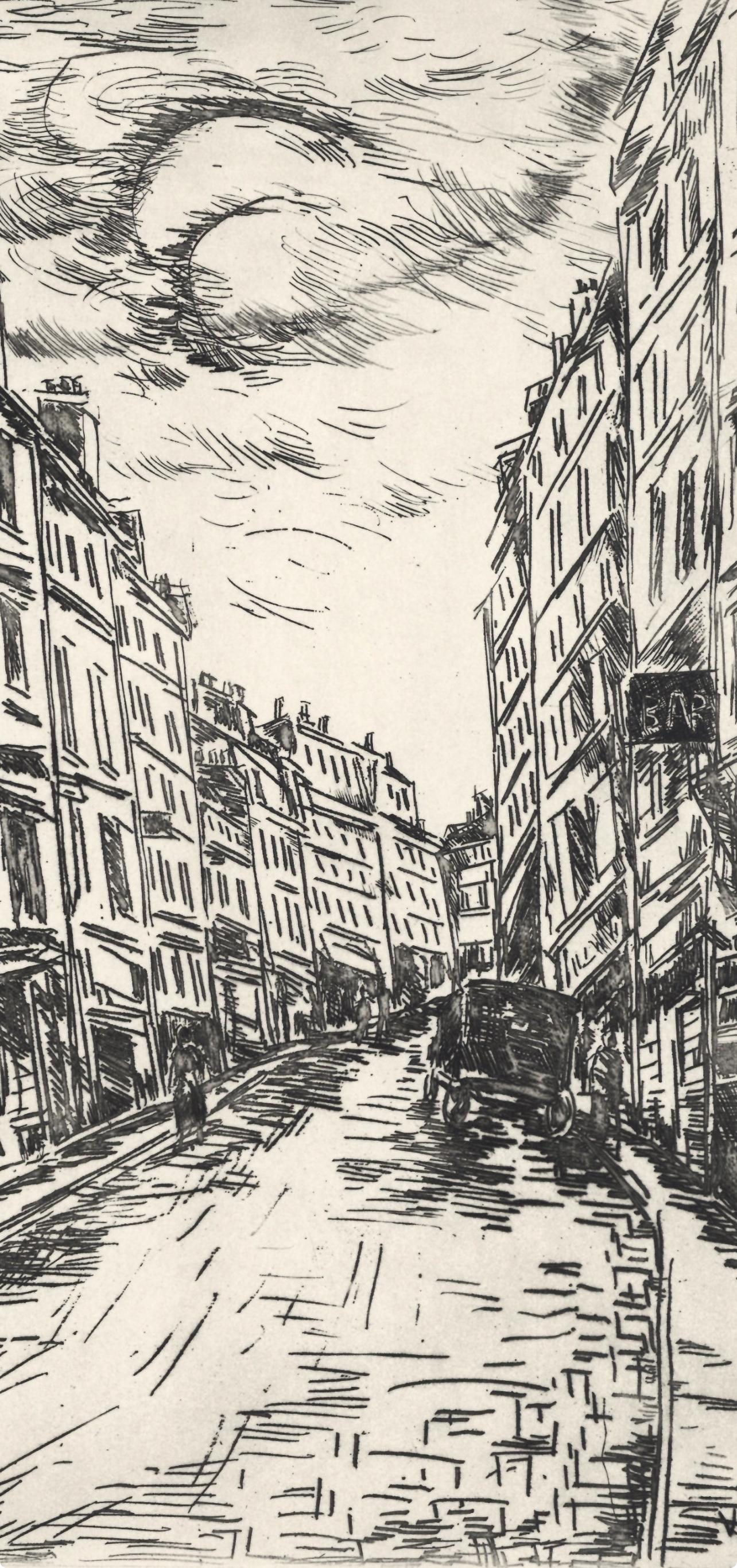 Maurice de Vlaminck, Rue de la Glacière, A La gloire à Paris, Limited Edition Etching