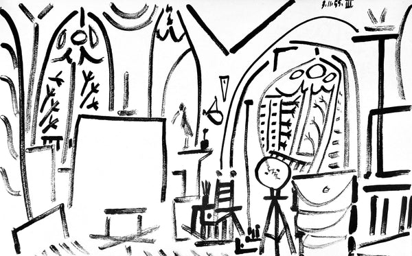 Pablo Picasso, Composition (Cramer 101), Carnet de la Californie, Limited Edition Lithograph