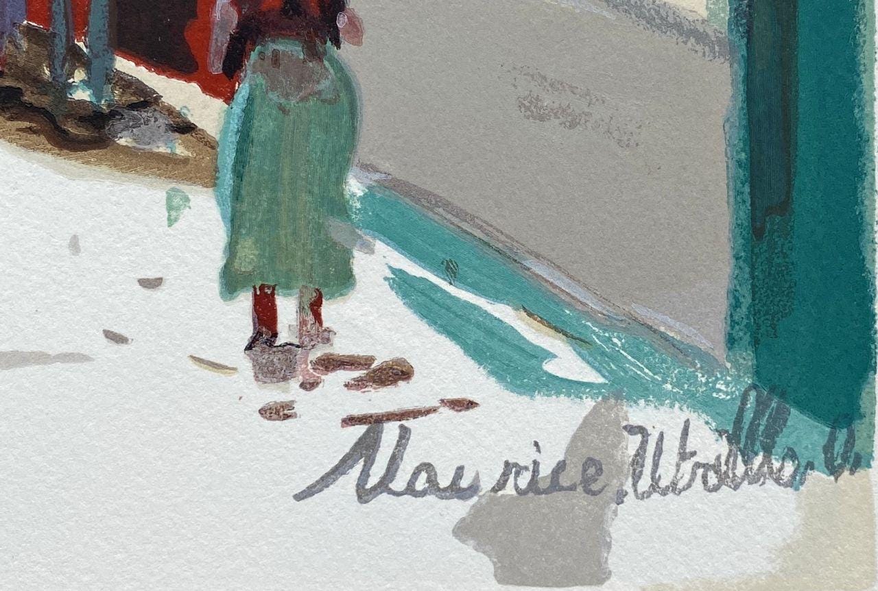 Maurice Utrillo, Composition, Les Peintres mes amis, Limited Edition Woodcut