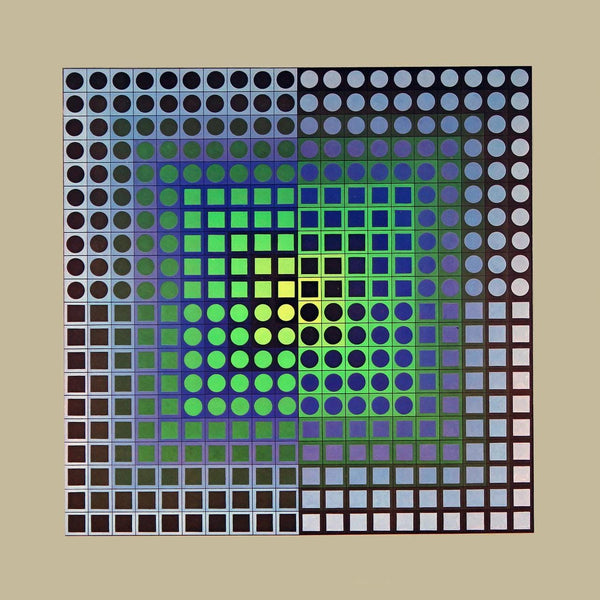 Victor Vasarely, Composition, Folklore Planétaire, Limited Edition Héliogravure