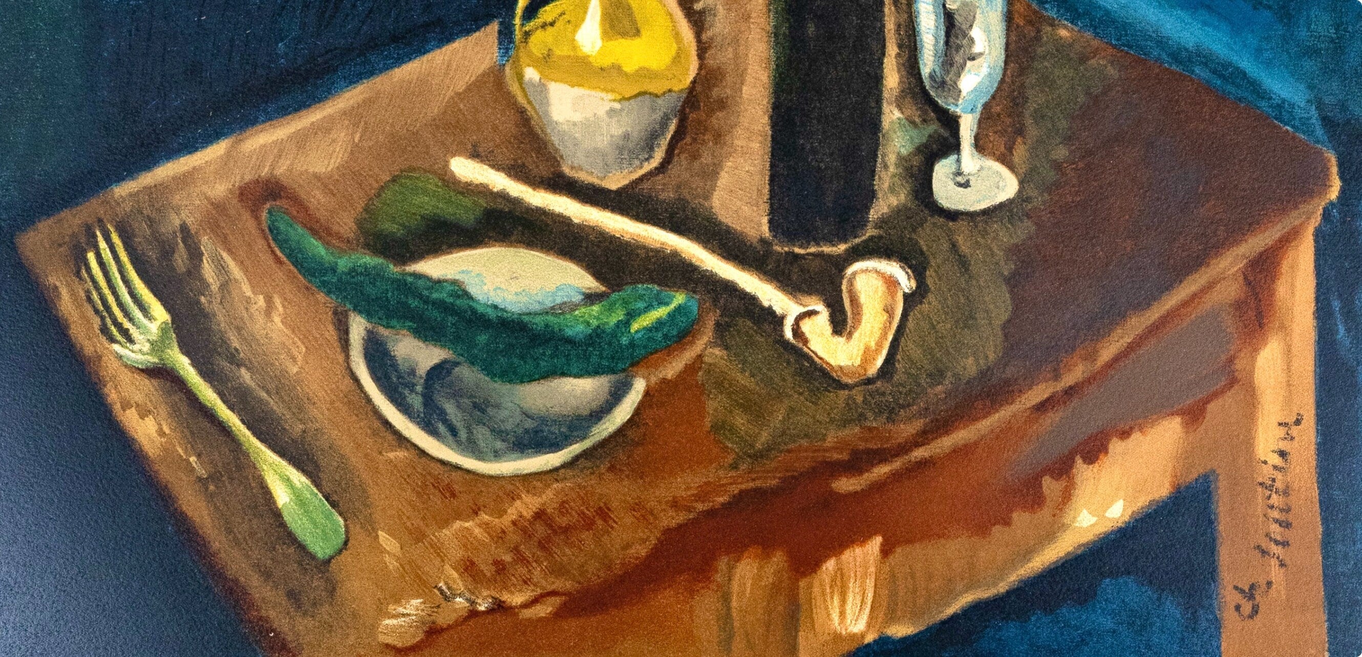 Chaïm Soutine, Nature morte à la pipe, Soutine, Collection Pierre Lévy, Limited Edition Lithograph